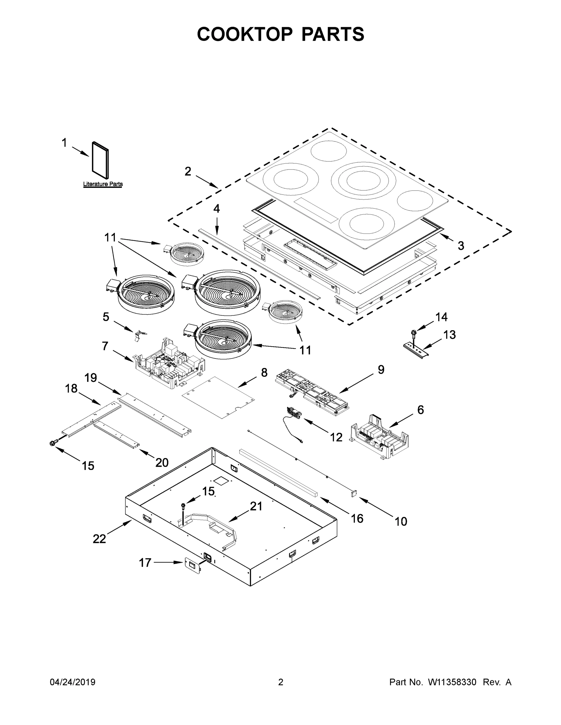 02 - COOKTOP PARTS