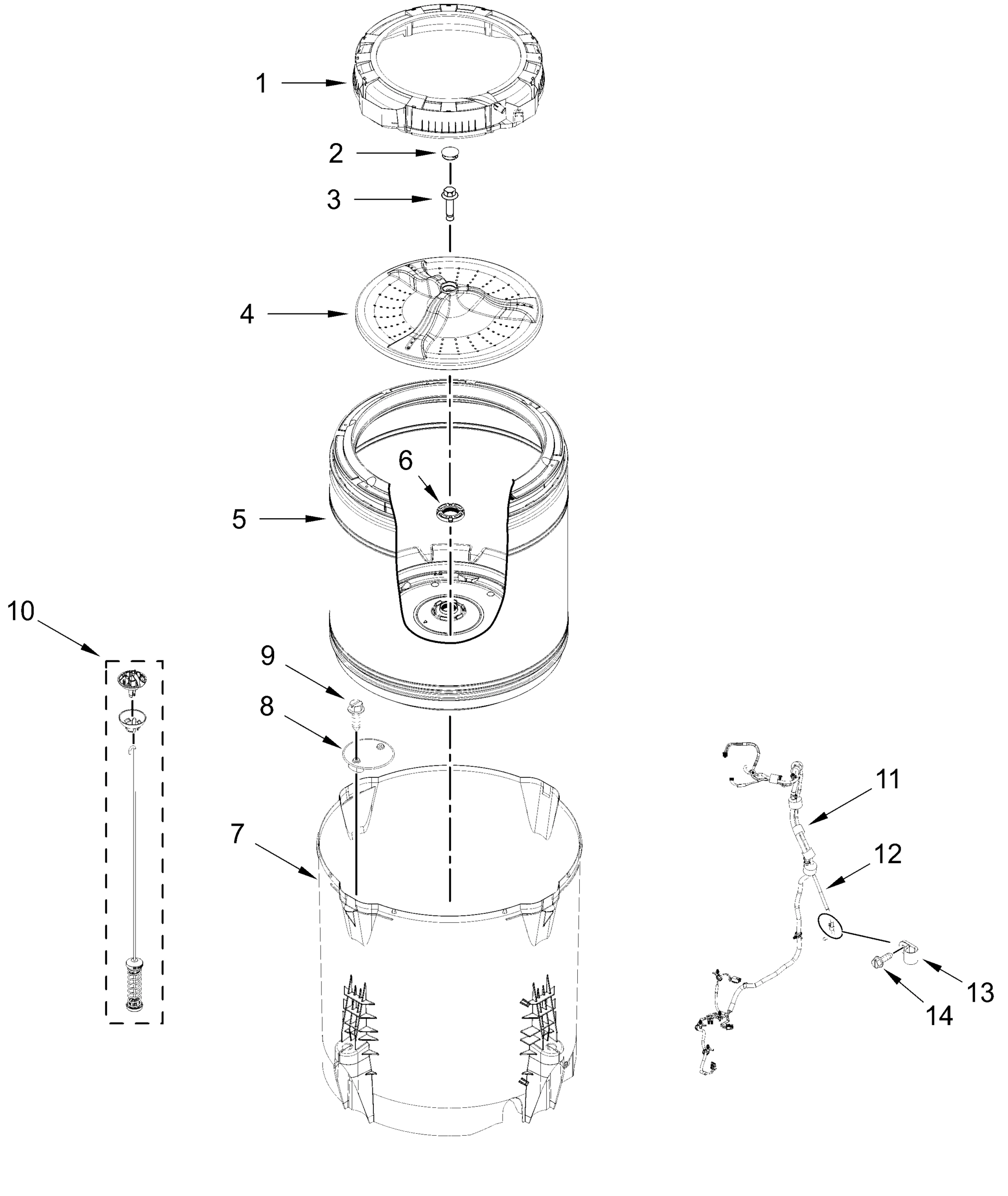 BASKET AND TUB PARTS