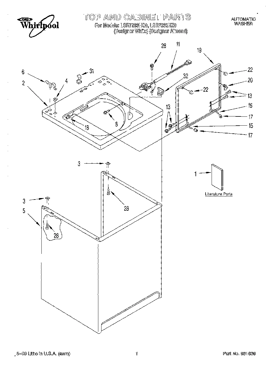01 - TOP AND CABINET, LITERATURE