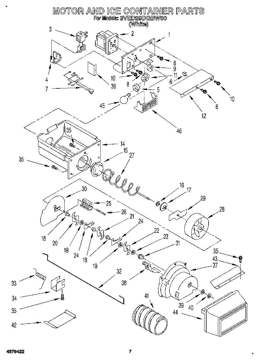 05 - MOTOR AND ICE CONTAINER