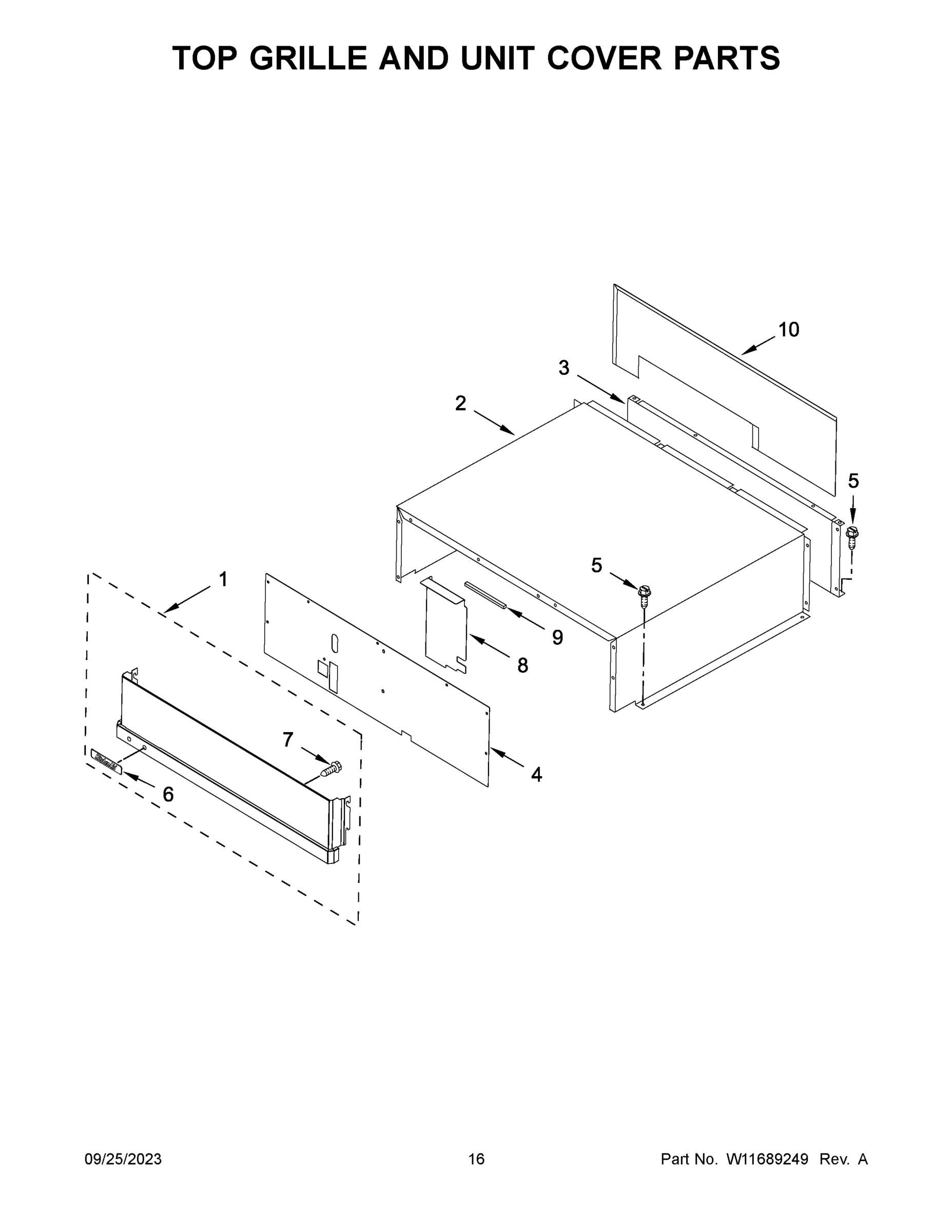09 - TOP GRILLE AND UNIT COVER PARTS