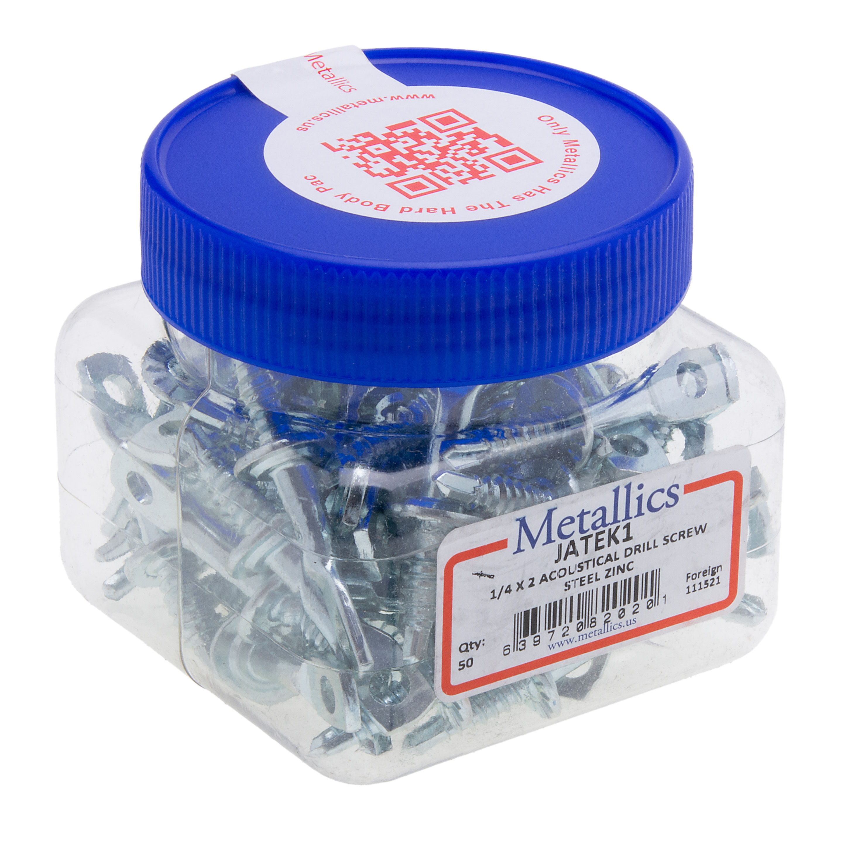 1/4 x 2 Accoustic Lag Drill Screw Zinc