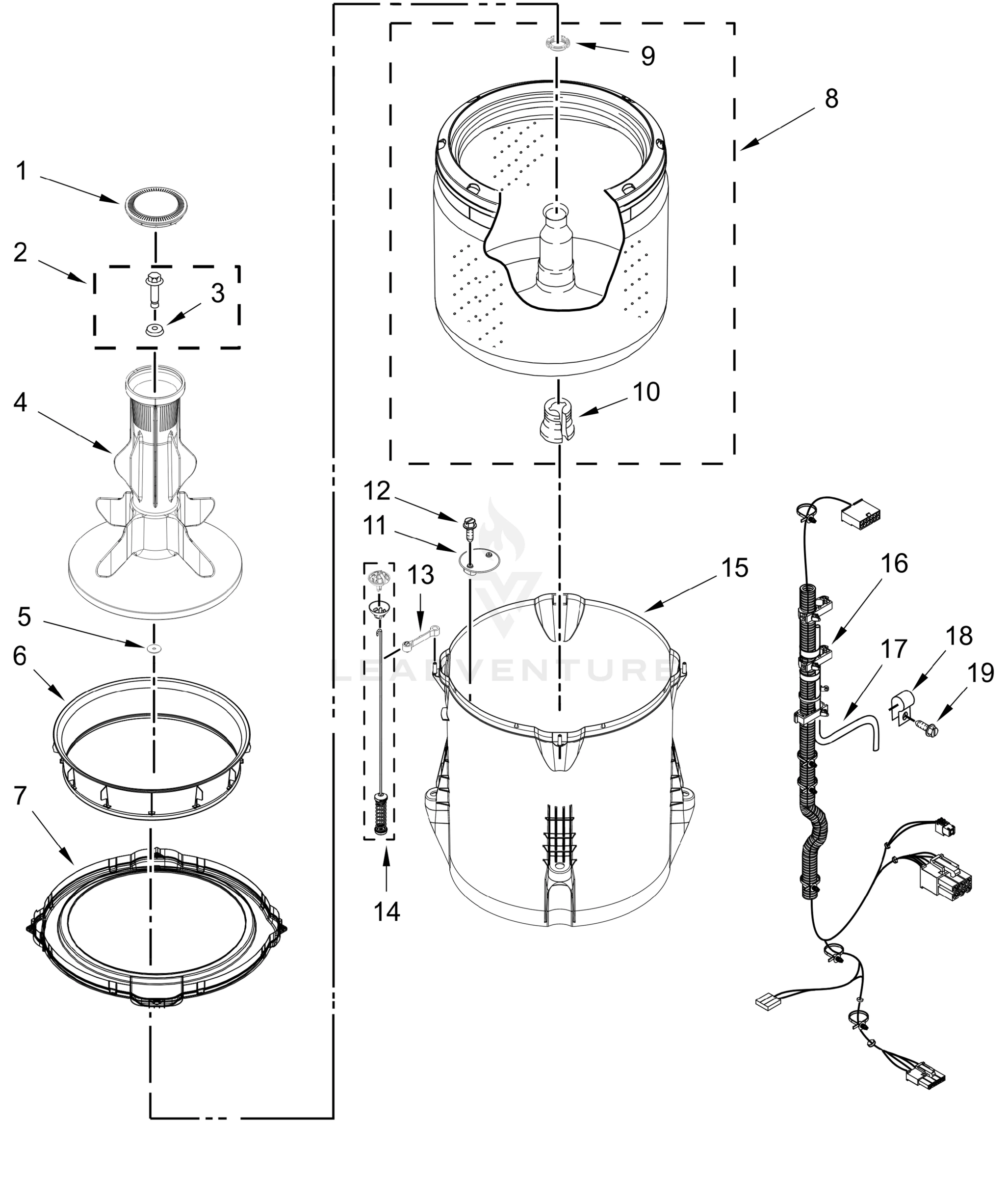 BASKET AND TUB PARTS