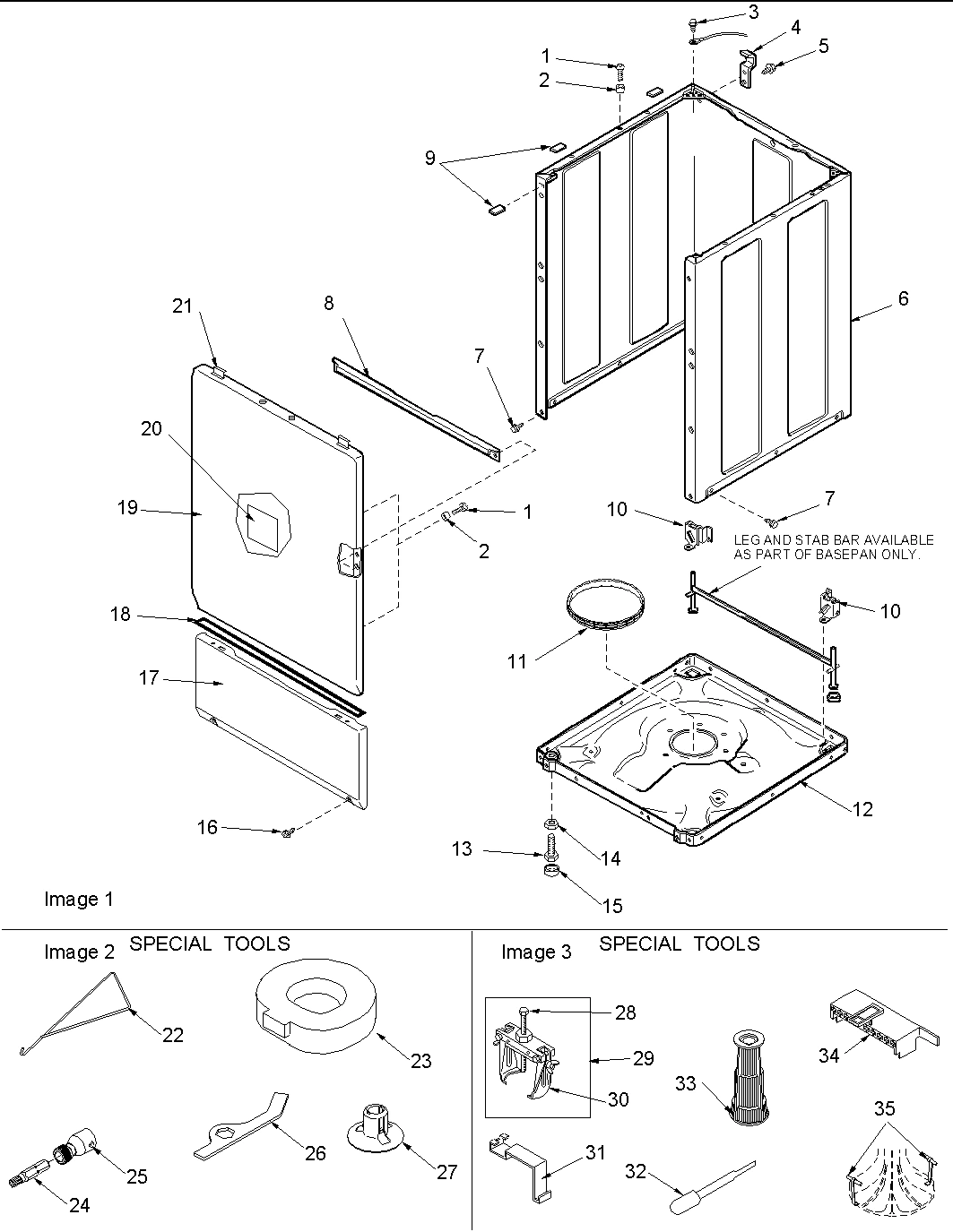 02 - Base, Cabinet, Front and Special Tools