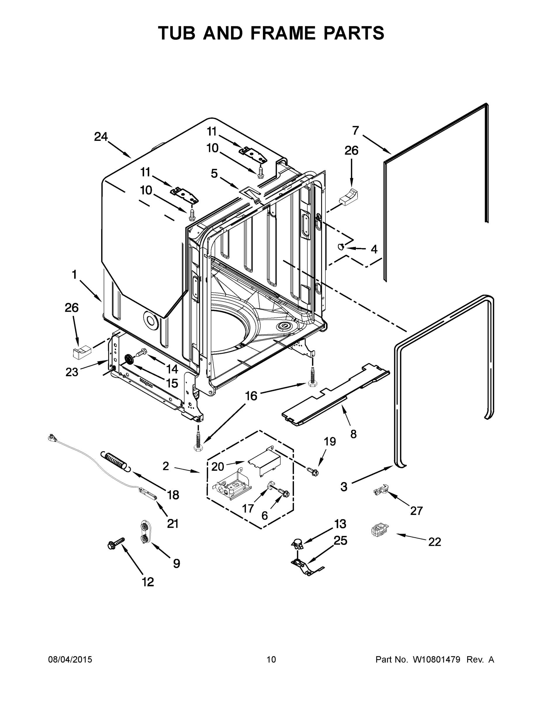 06 - TUB AND FRAME PARTS