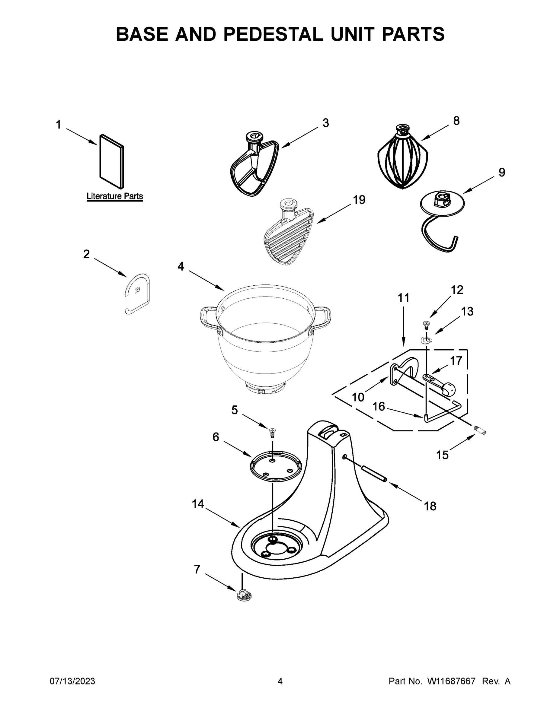 03 - BASE AND PEDESTAL UNIT PARTS