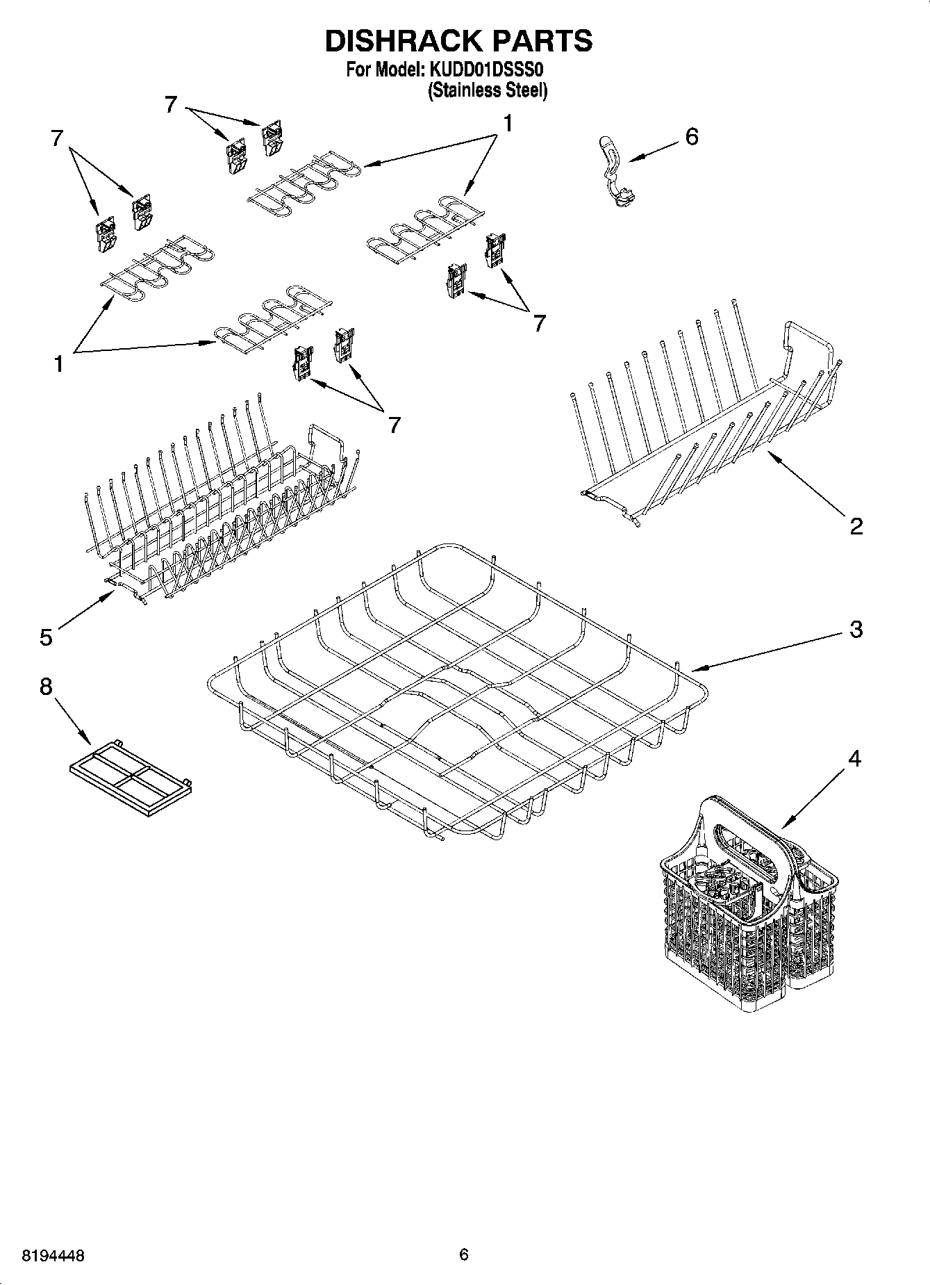 05 - DISHRACK PARTS