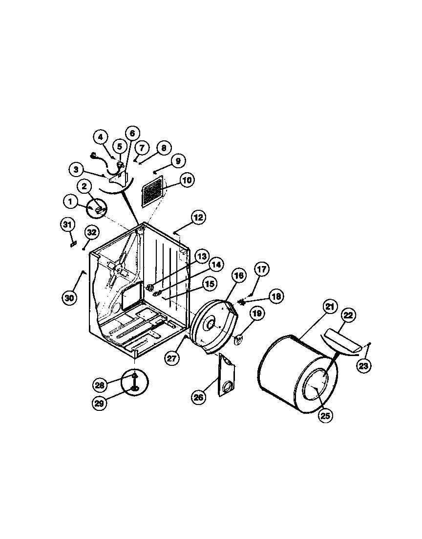 02 - CABINETS, DRUM AND HEATER