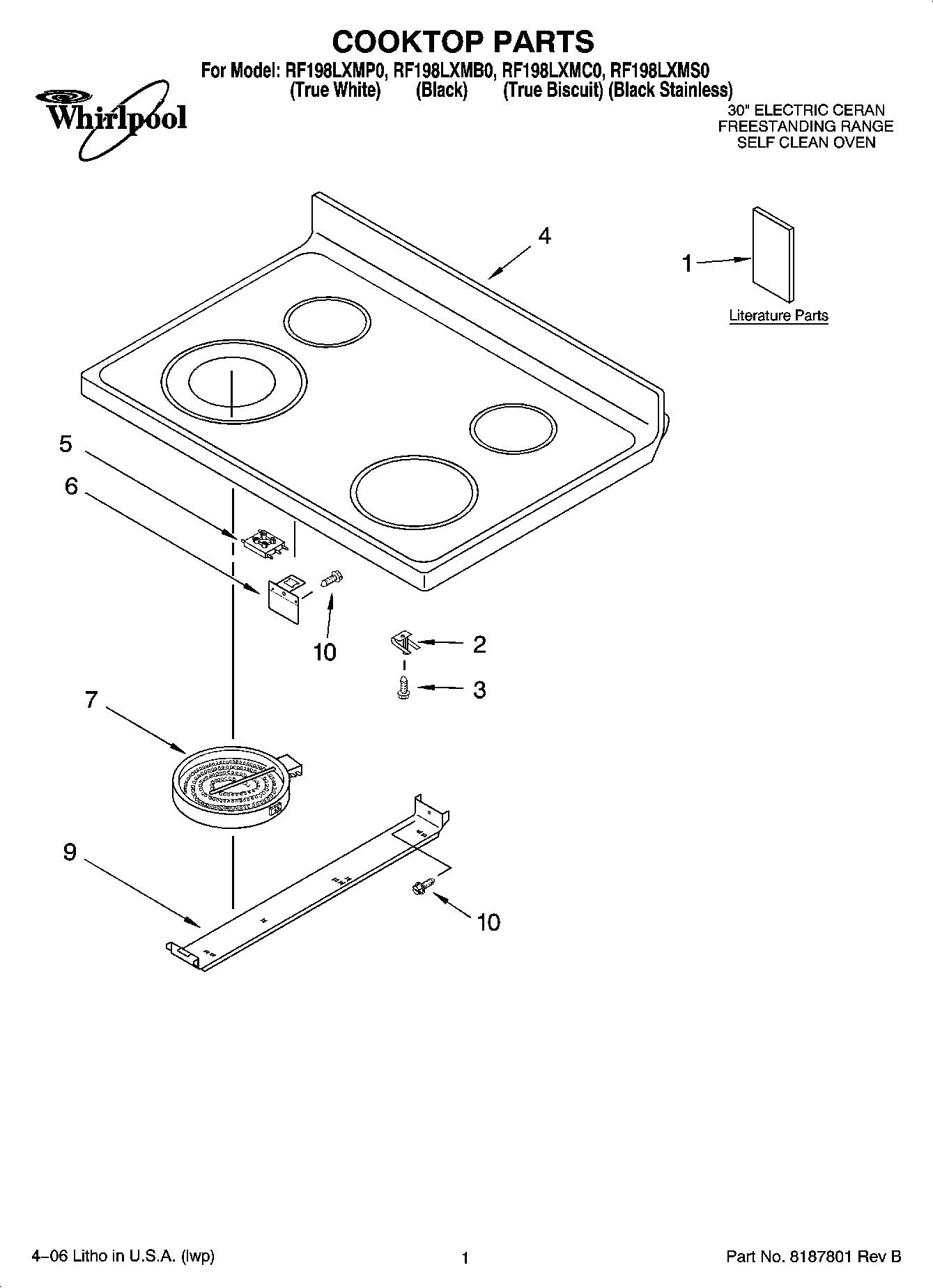 01 - COOKTOP PARTS