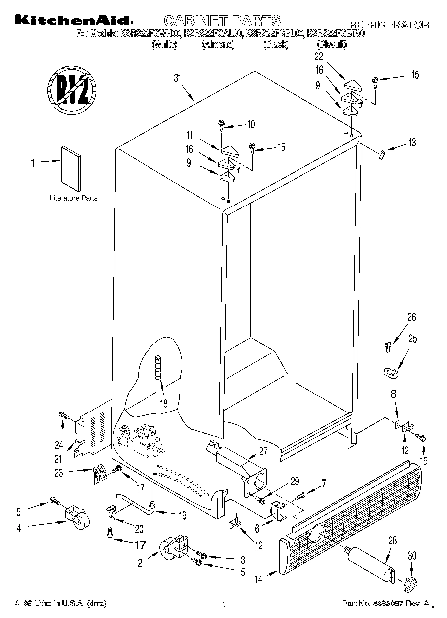01 - CABINET, LITERATURE
