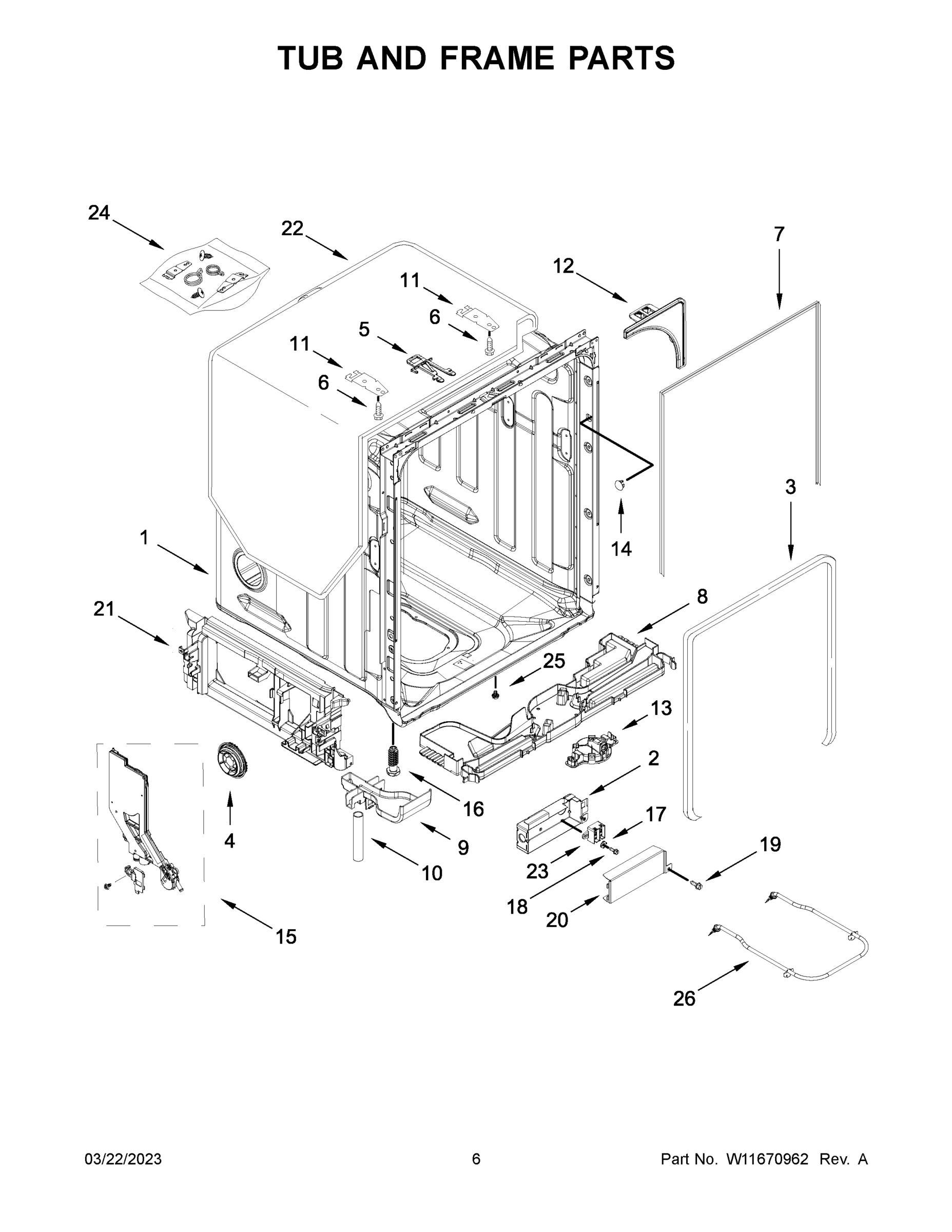 04 - TUB AND FRAME PARTS
