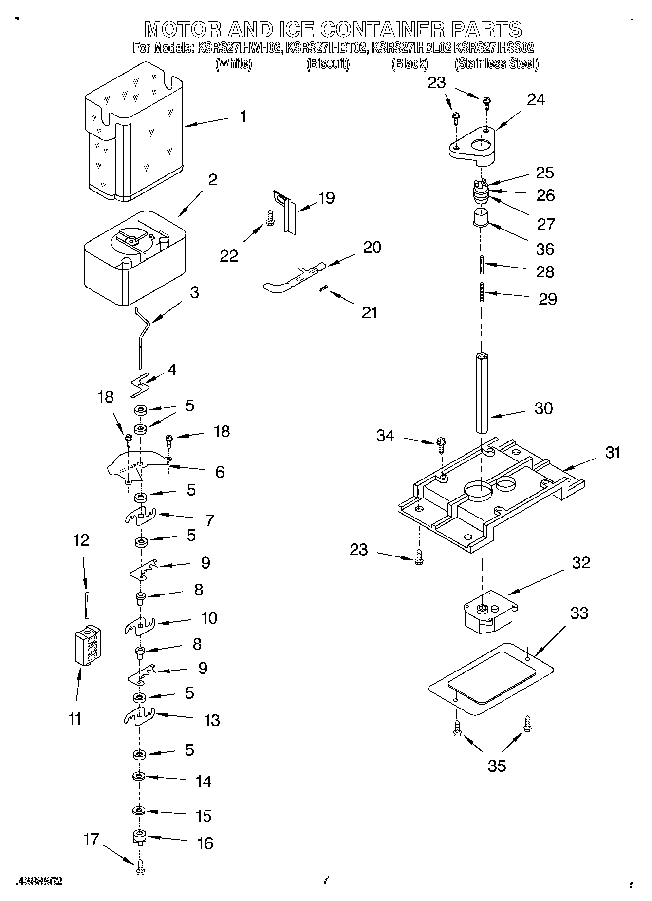 05 - MOTOR AND ICE CONTAINER