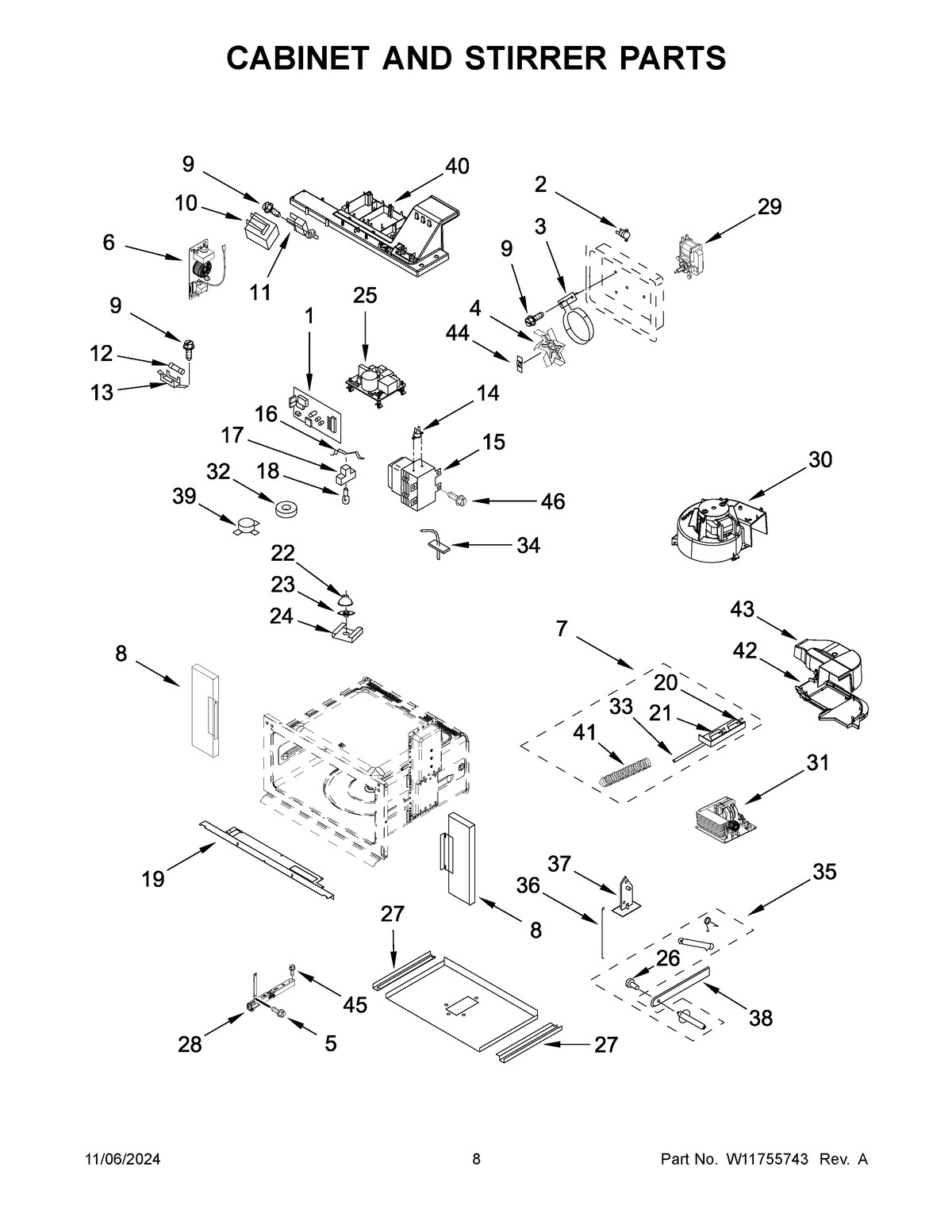 05 - CABINET AND STIRRER PARTS