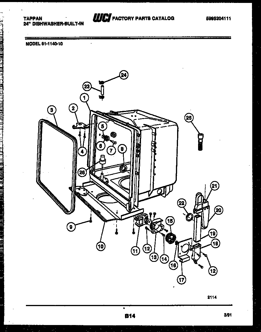 05 - TUB AND FRAME PARTS