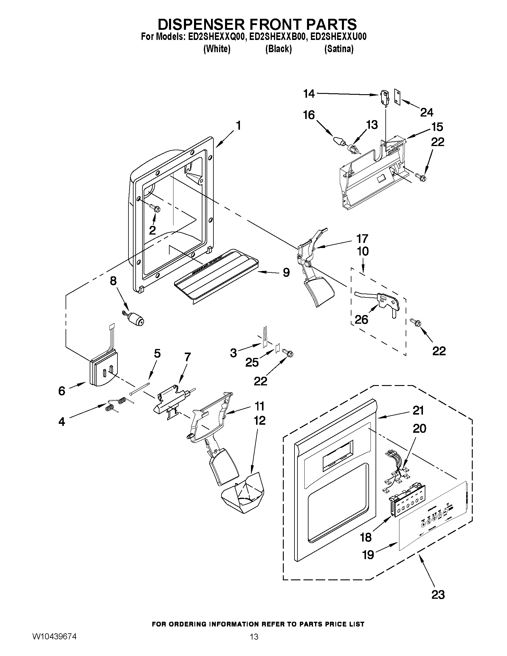 08 - DISPENSER FRONT PARTS