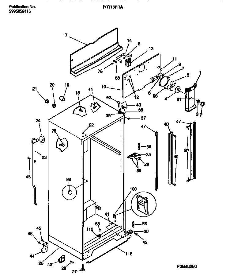 03 - CABINET W/ FAN ASSEMBLY