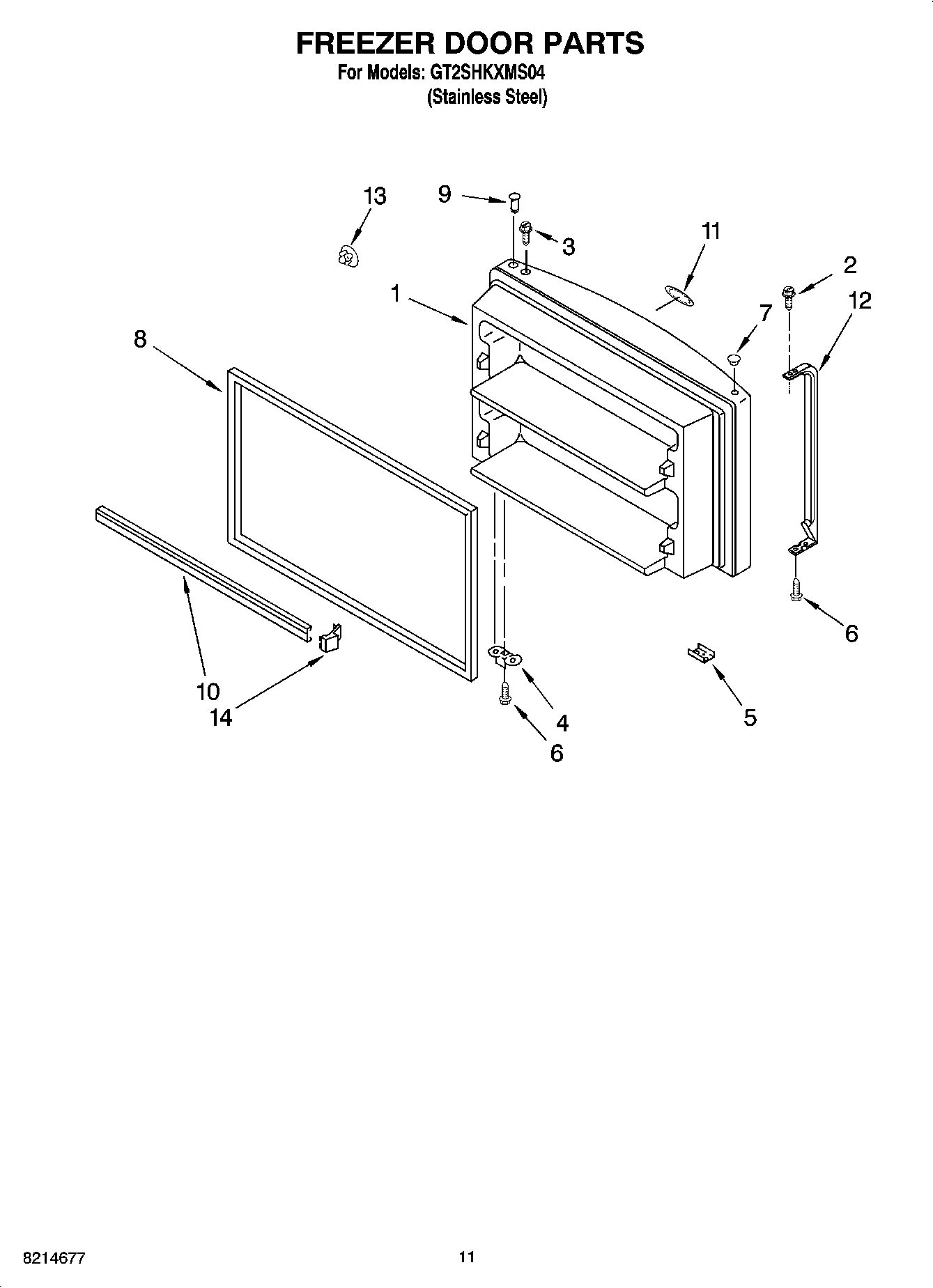 06 - FREEZER DOOR PARTS