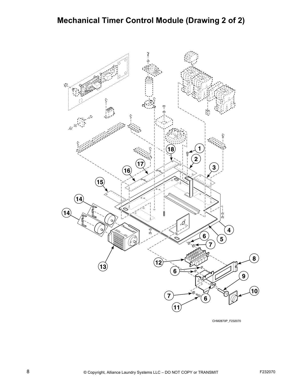 Mechanical Timer Control Module (Drawing 2 of 2)