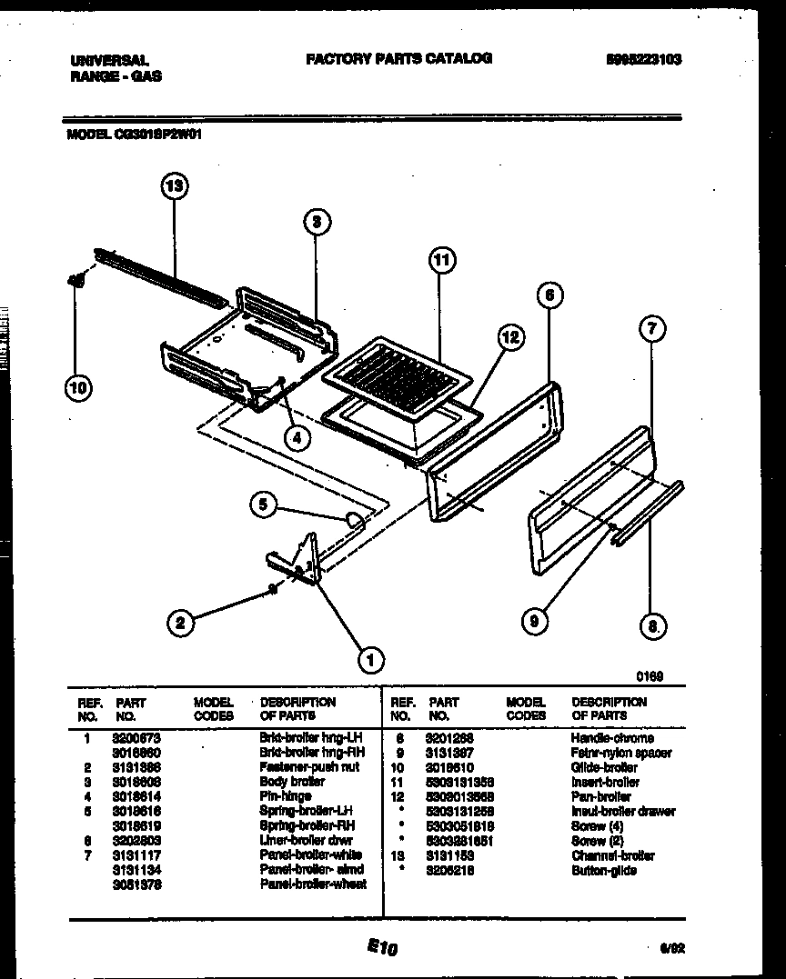 04 - BROILER DRAWER PARTS