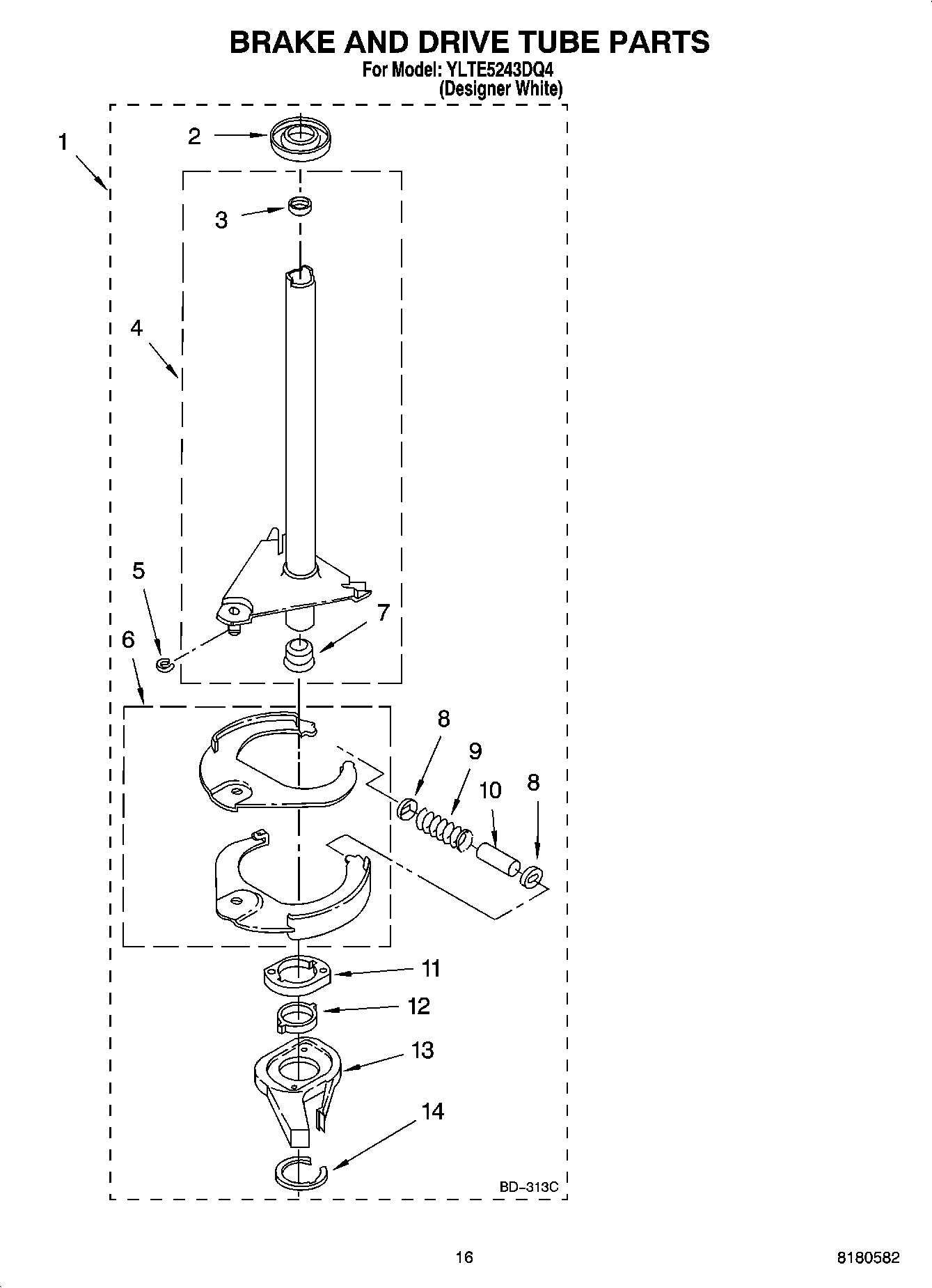 13 - BRAKE AND DRIVE TUBE PARTS