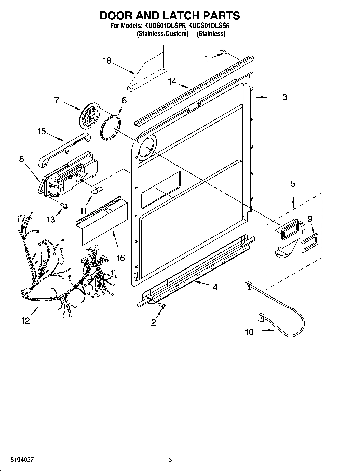03 - DOOR AND LATCH PARTS