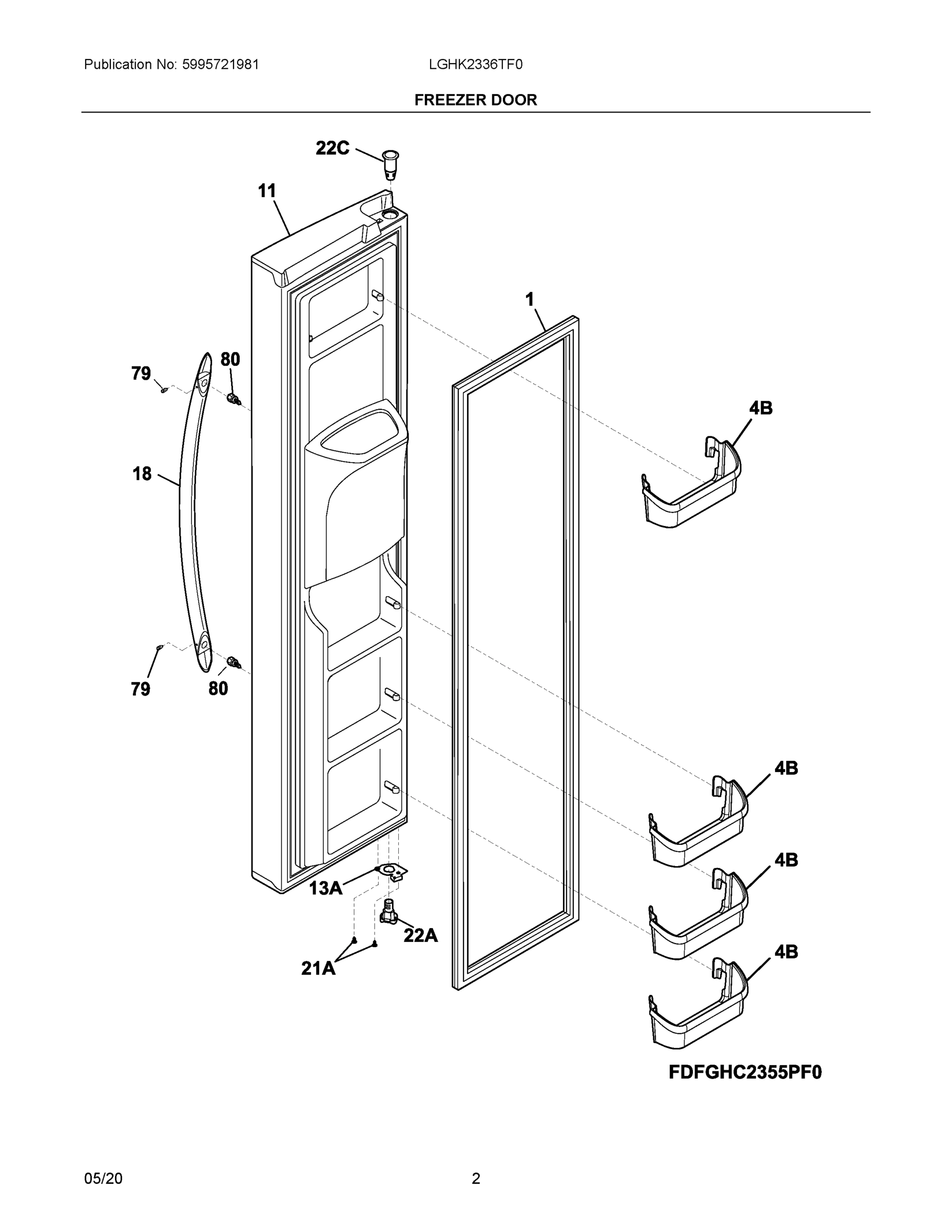 02 - FREEZER DOOR
