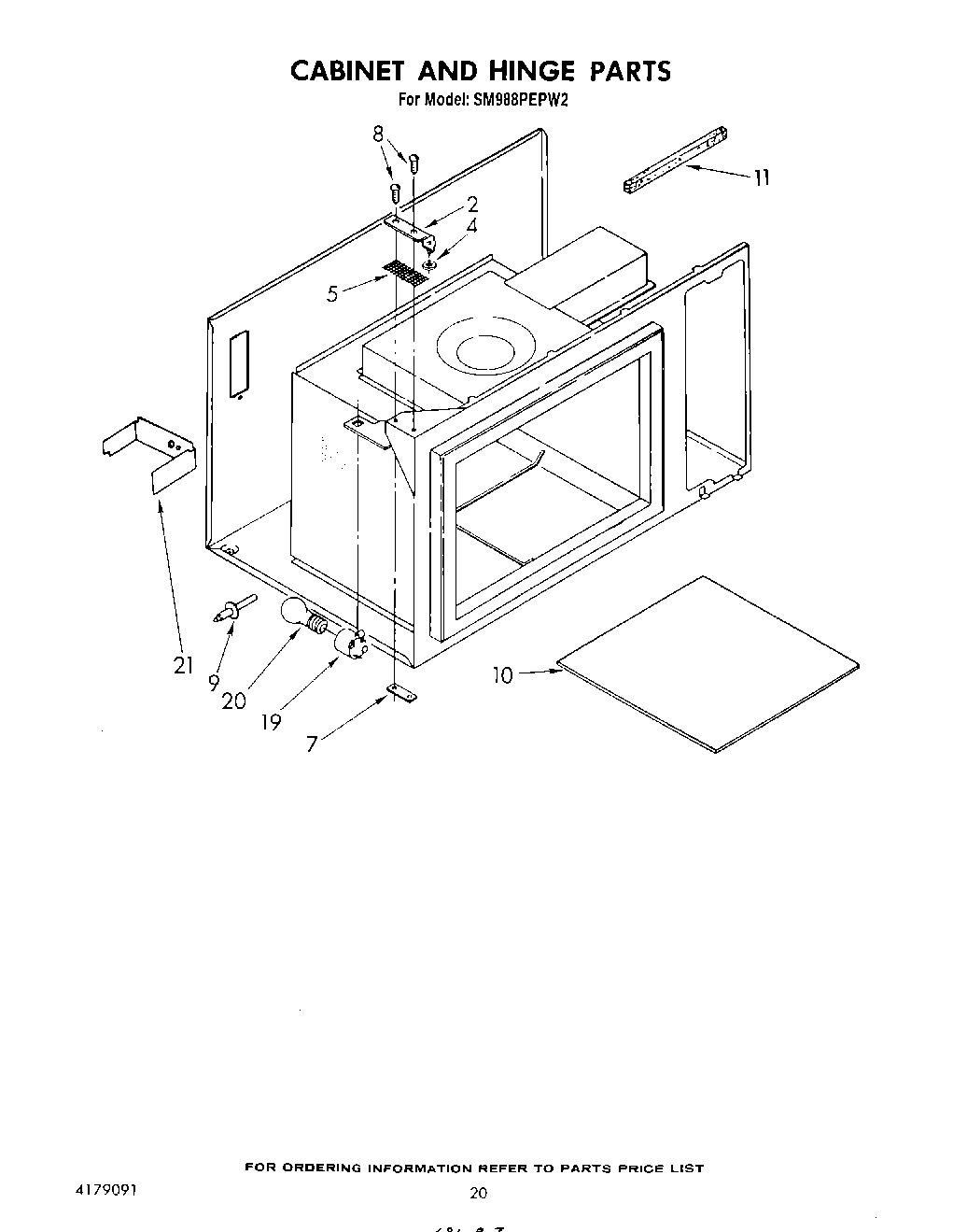 13 - CABINET AND HINGE