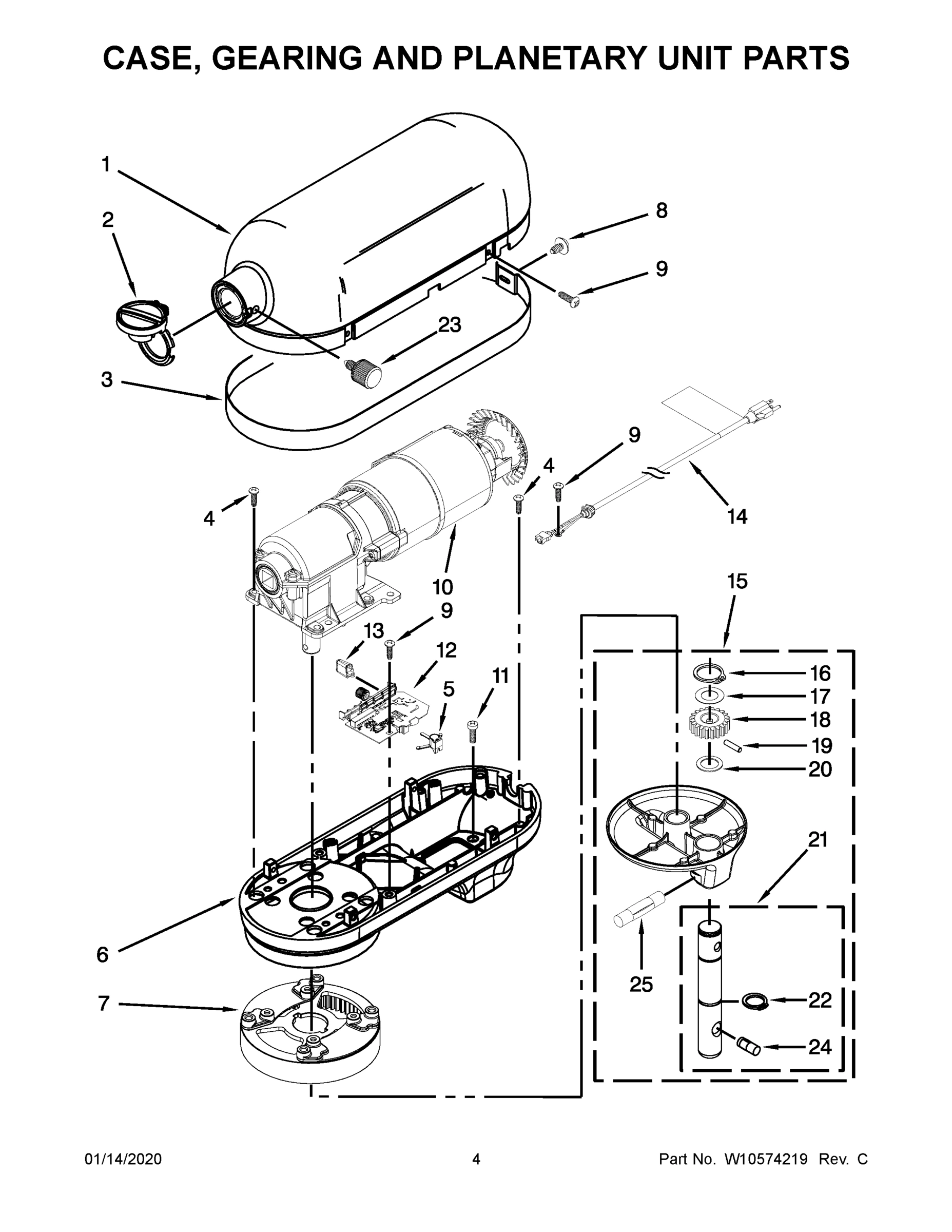 03 - CASE, GEARING AND PLANETARY UNIT PARTS