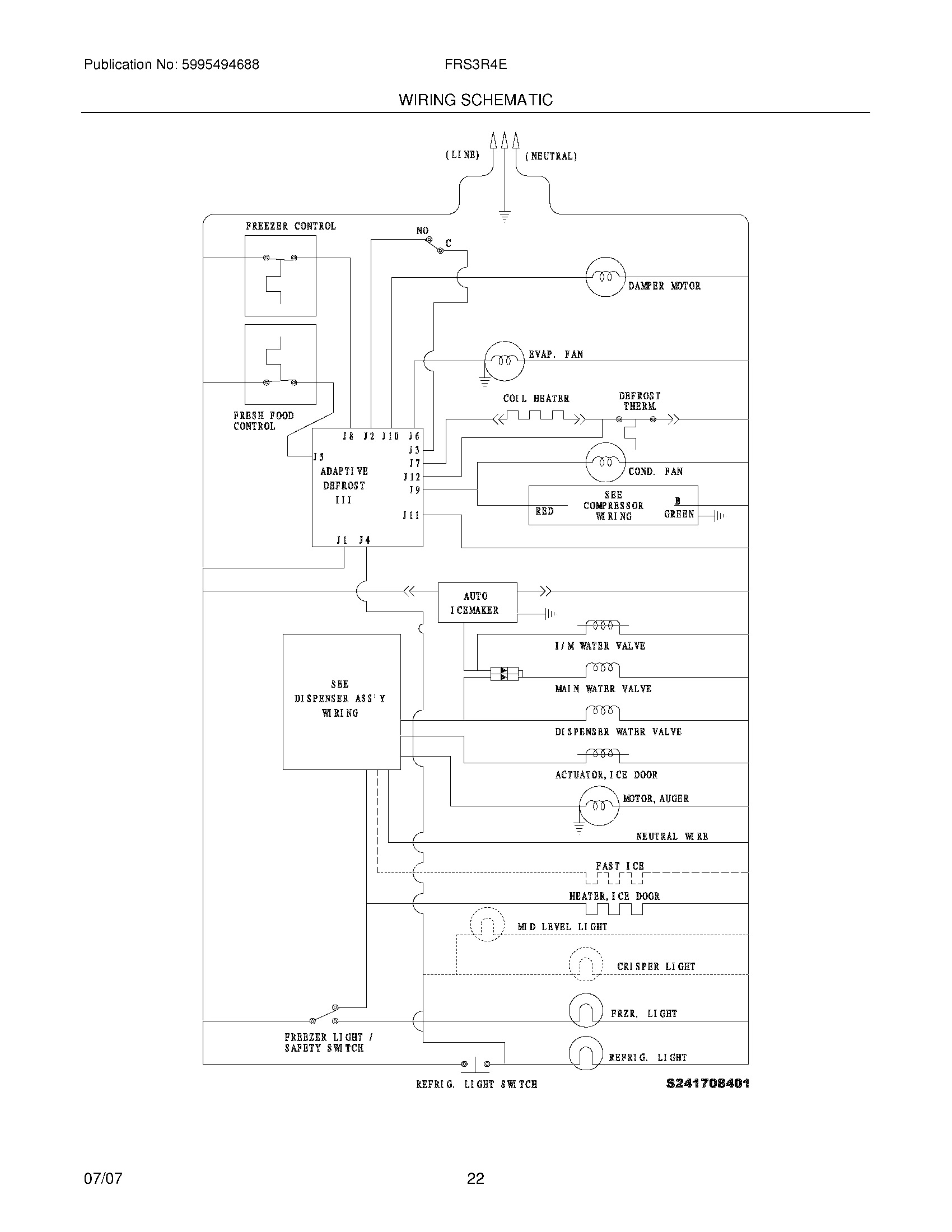 22 - WIRING SCHEMAATIC