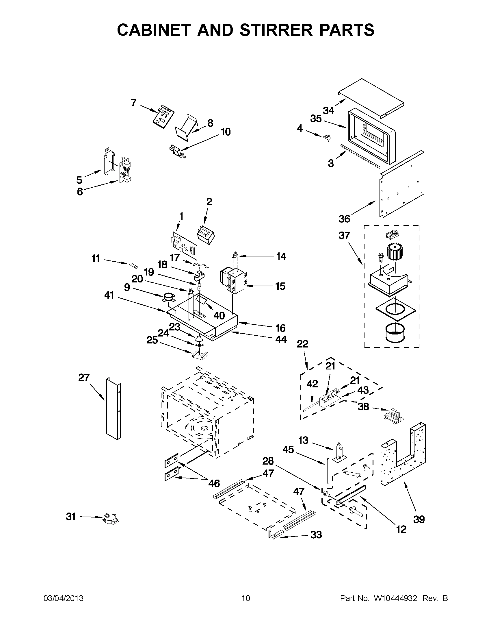 05 - CABINET AND STIRRER PARTS