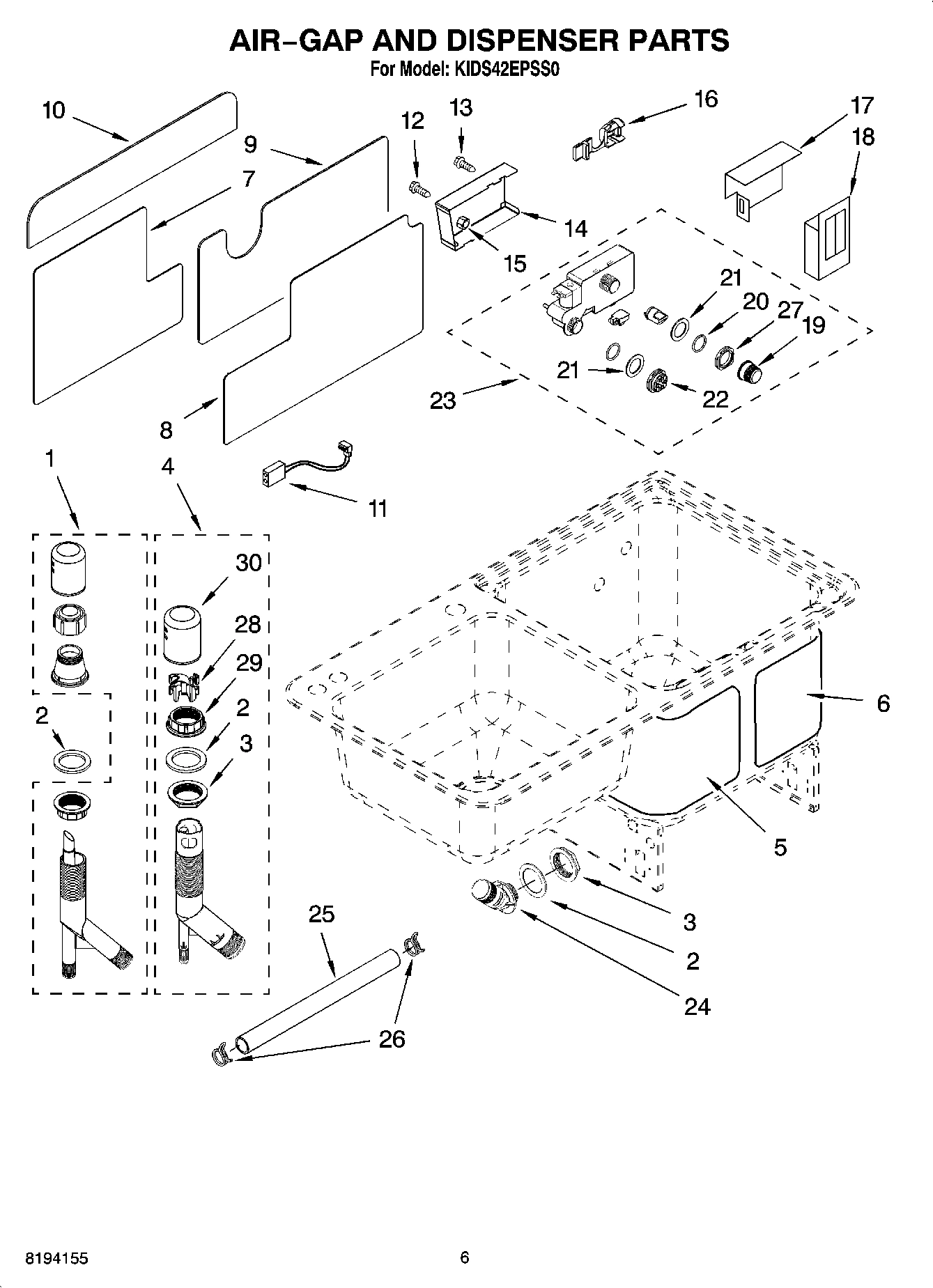 04 - AIR-GAP AND DISPENSER PARTS