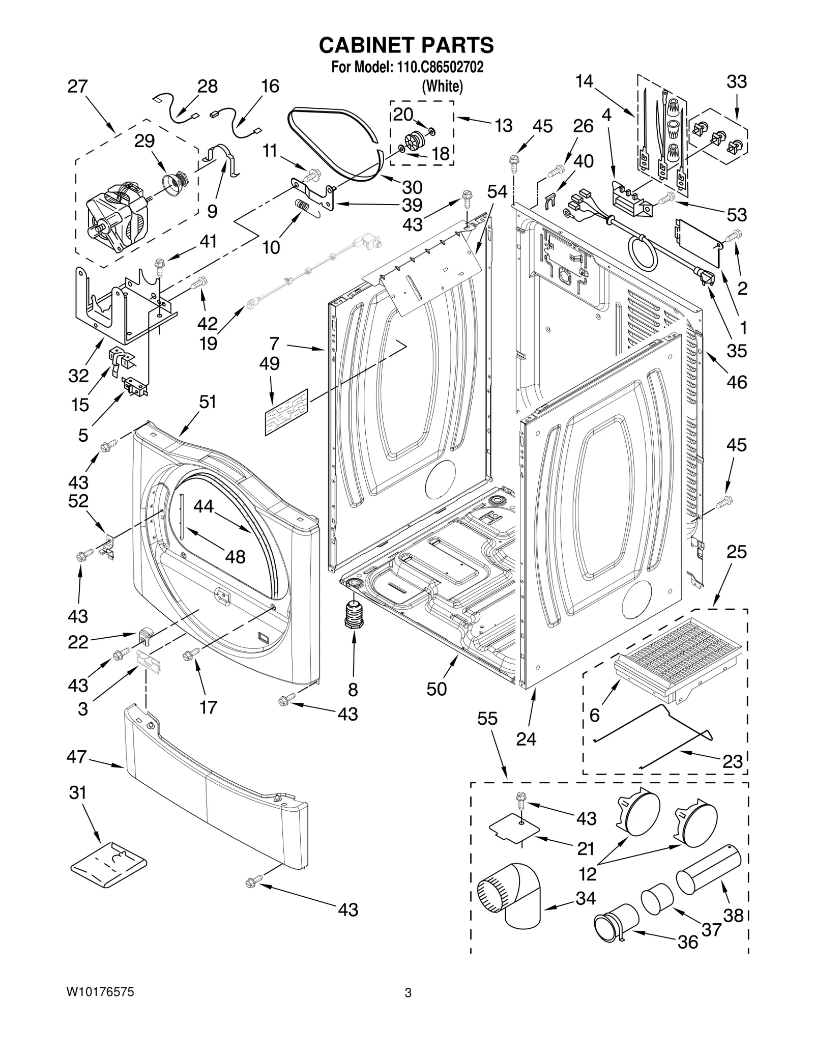 CABINET PARTS