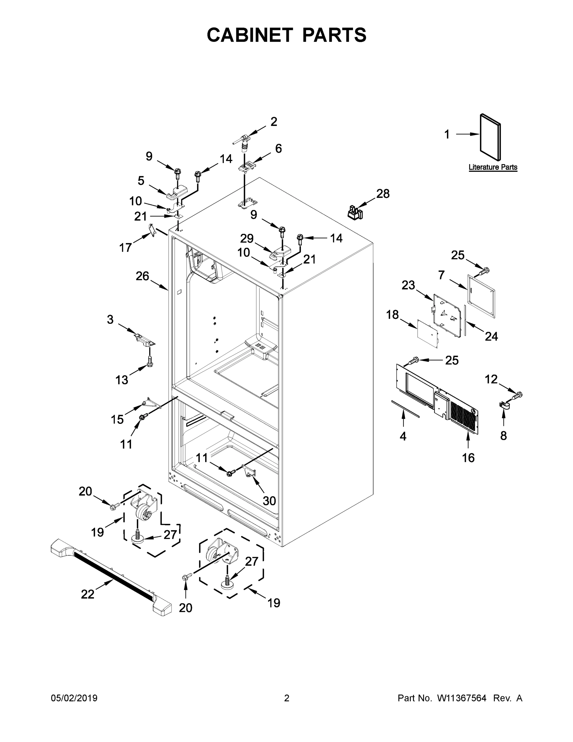 02 - CABINET PARTS