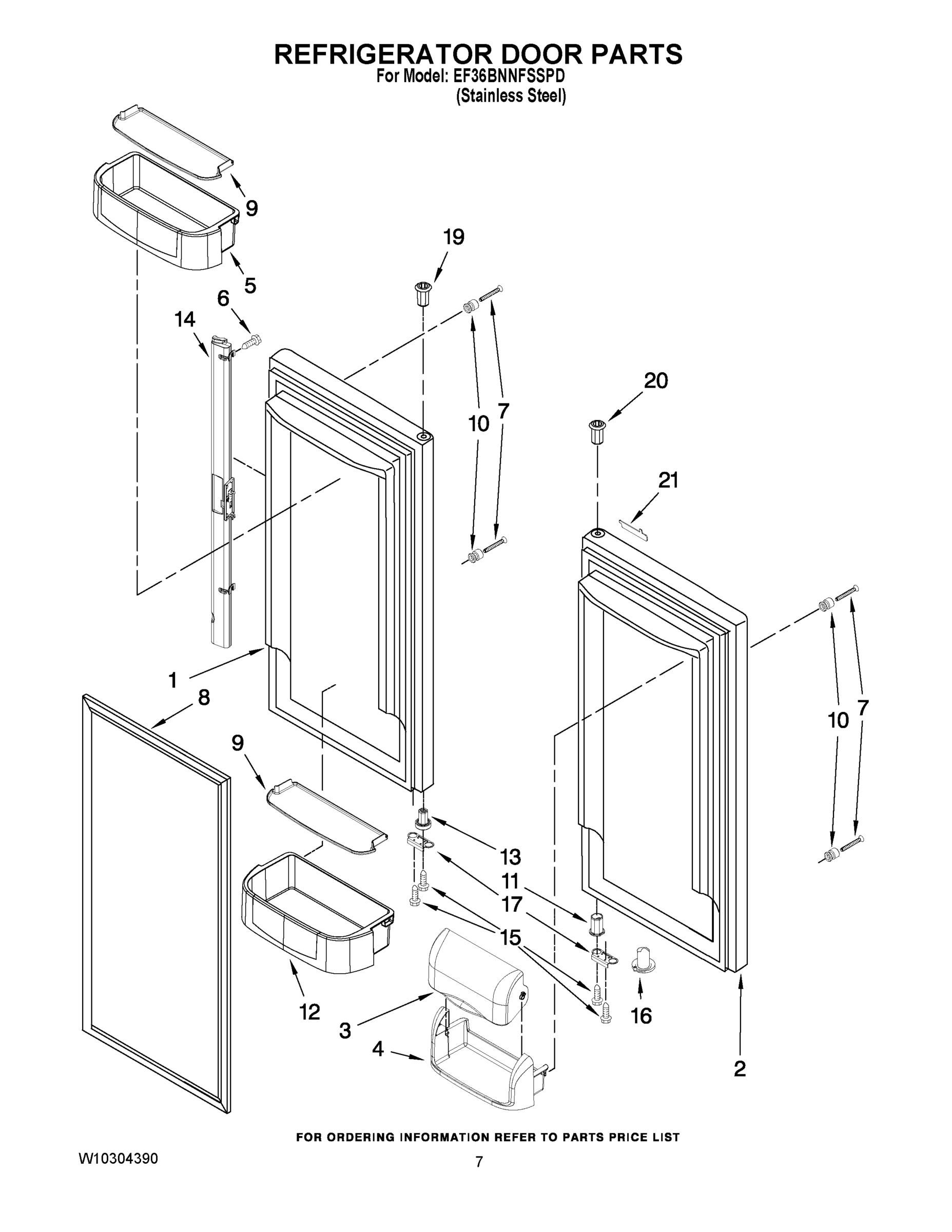 04 - REFRIGERATOR DOOR PARTS