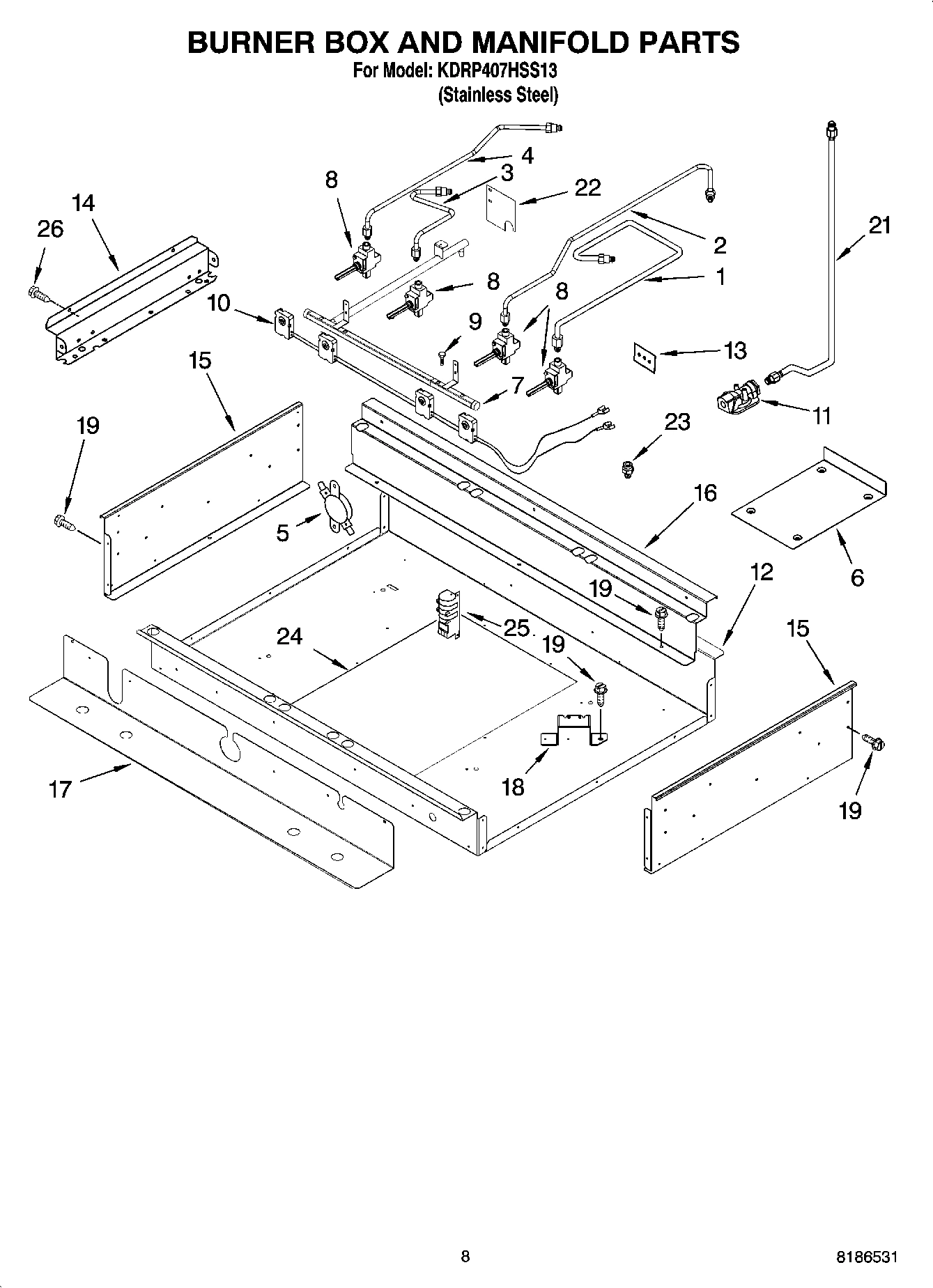 07 - BURNER BOX AND MANIFOLD PARTS