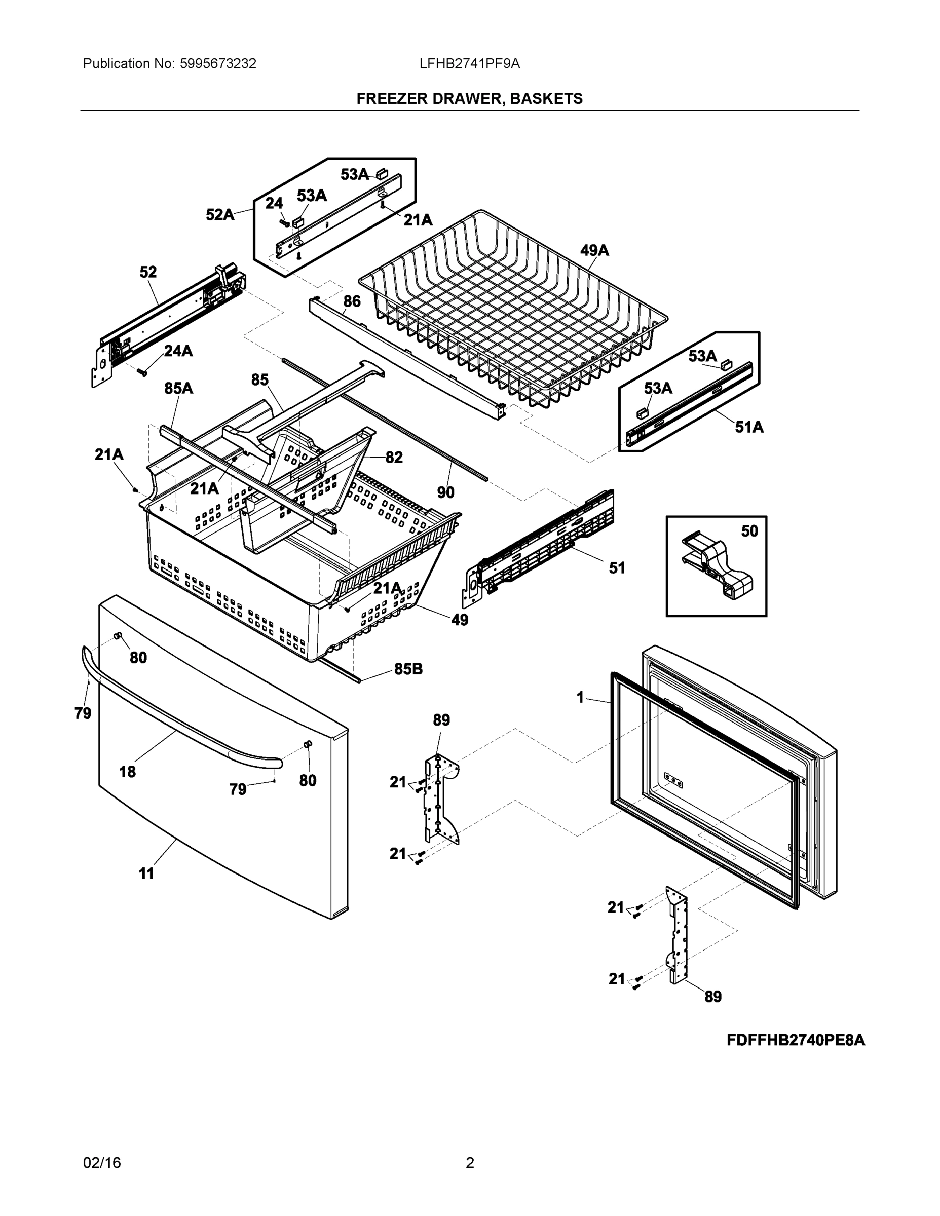 02 - FREEZER DRAWER, BASKETS