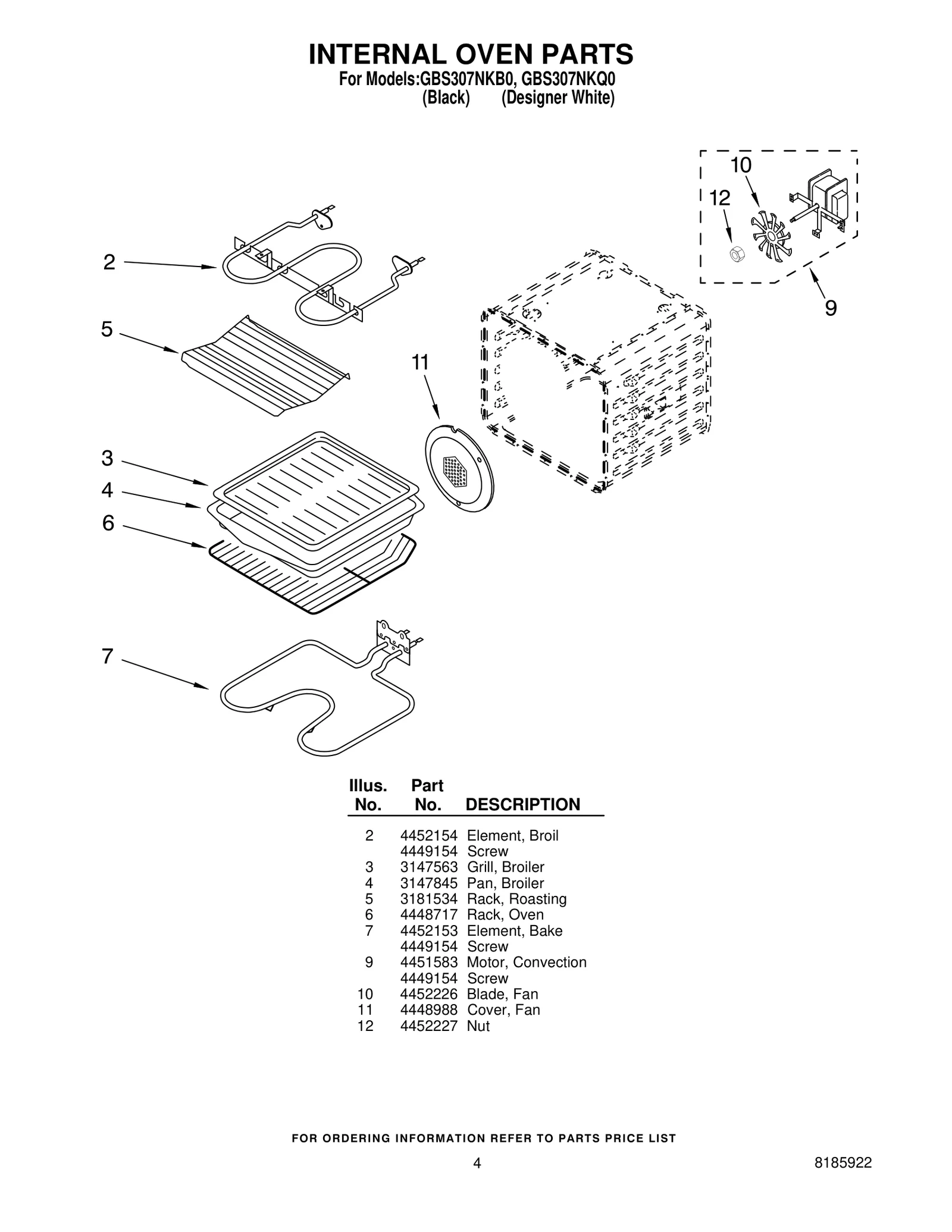 INTERNAL OVEN PARTS