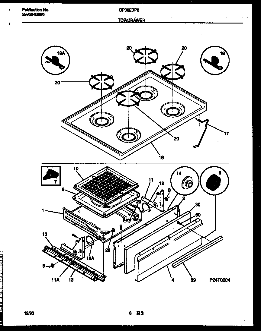 05 - COOKTOP AND BROILER DRAWER PARTS