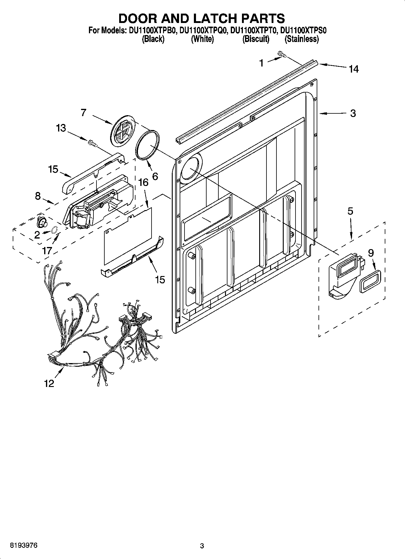 03 - DOOR AND LATCH PARTS