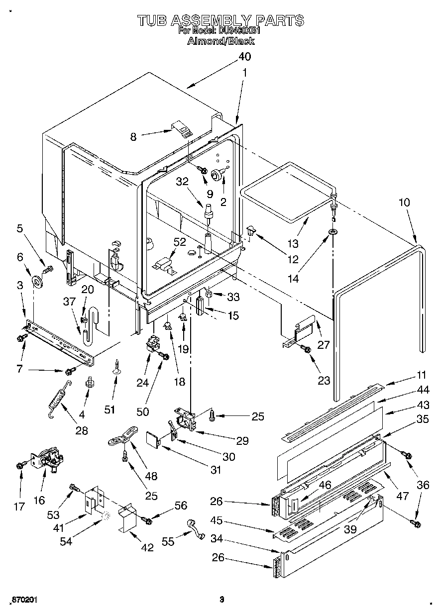 03 - TUB ASSEMBLY