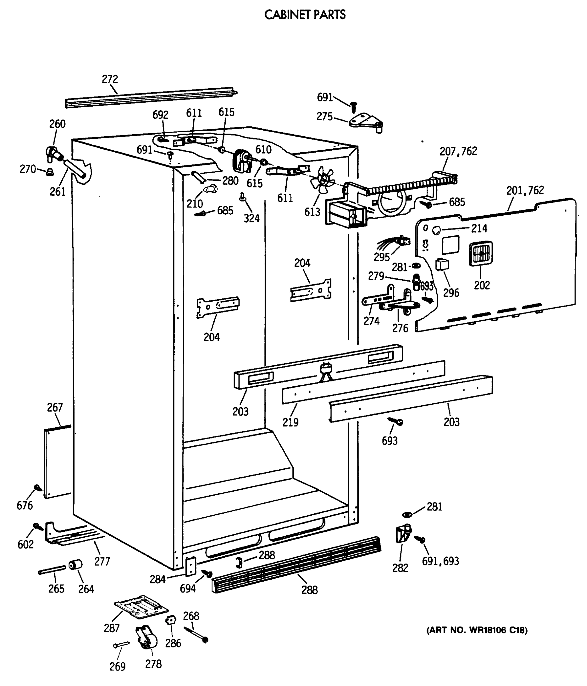 CABINET PARTS