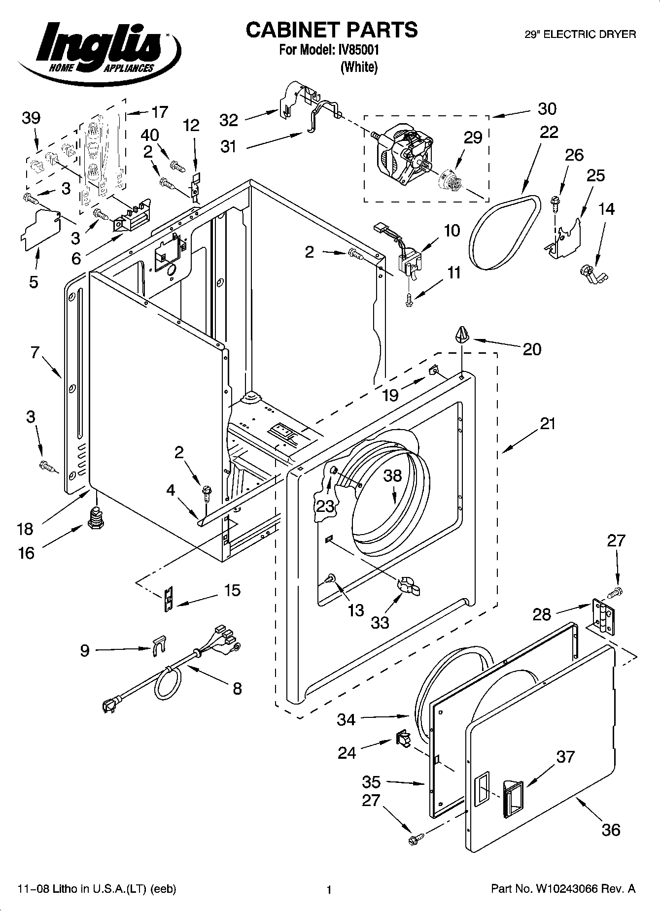 01 - CABINET PARTS