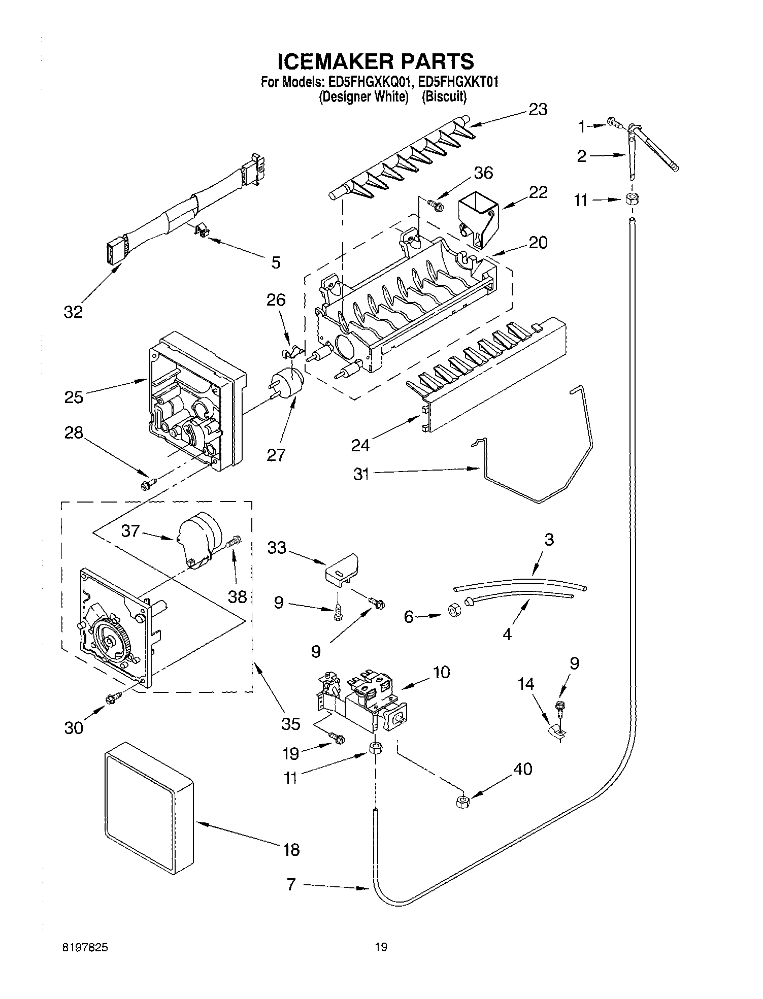 12 - ICEMAKER, OPTIONAL