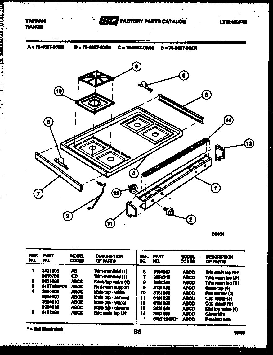 03 - COOKTOP PARTS