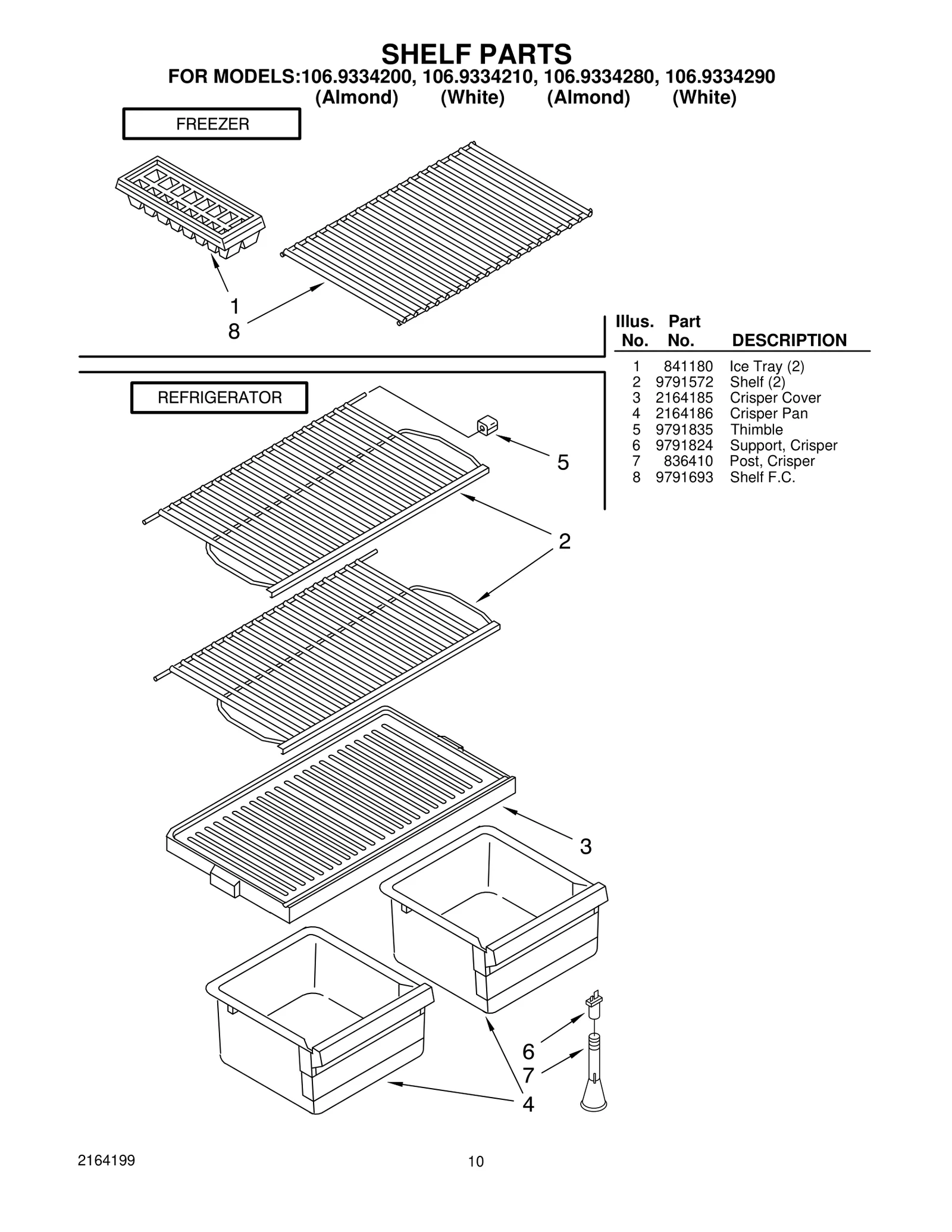SHELF PARTS