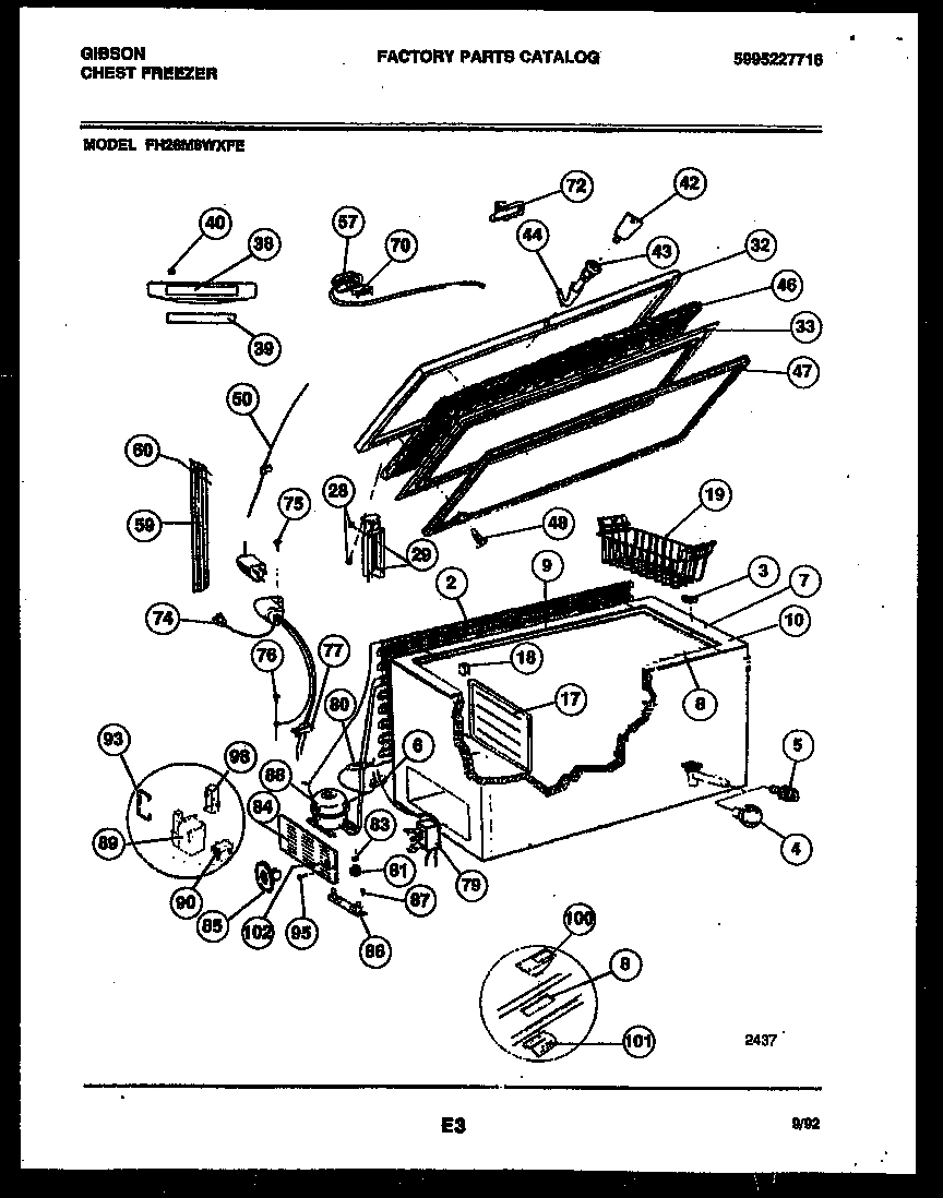 02 - CHEST FREEZER PARTS