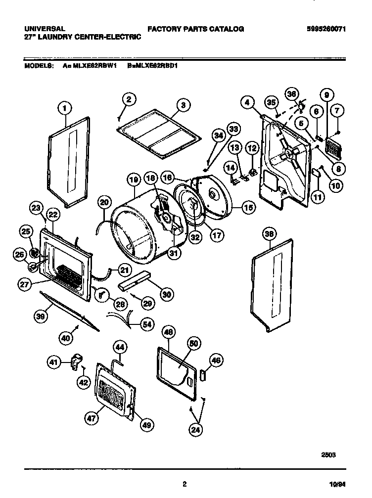 02 - DRYER - CABINET, DRUM, HEATER
