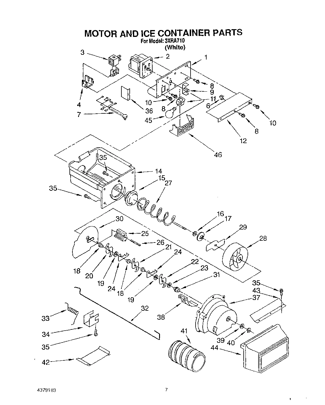05 - MOTOR AND ICE CONTAINER