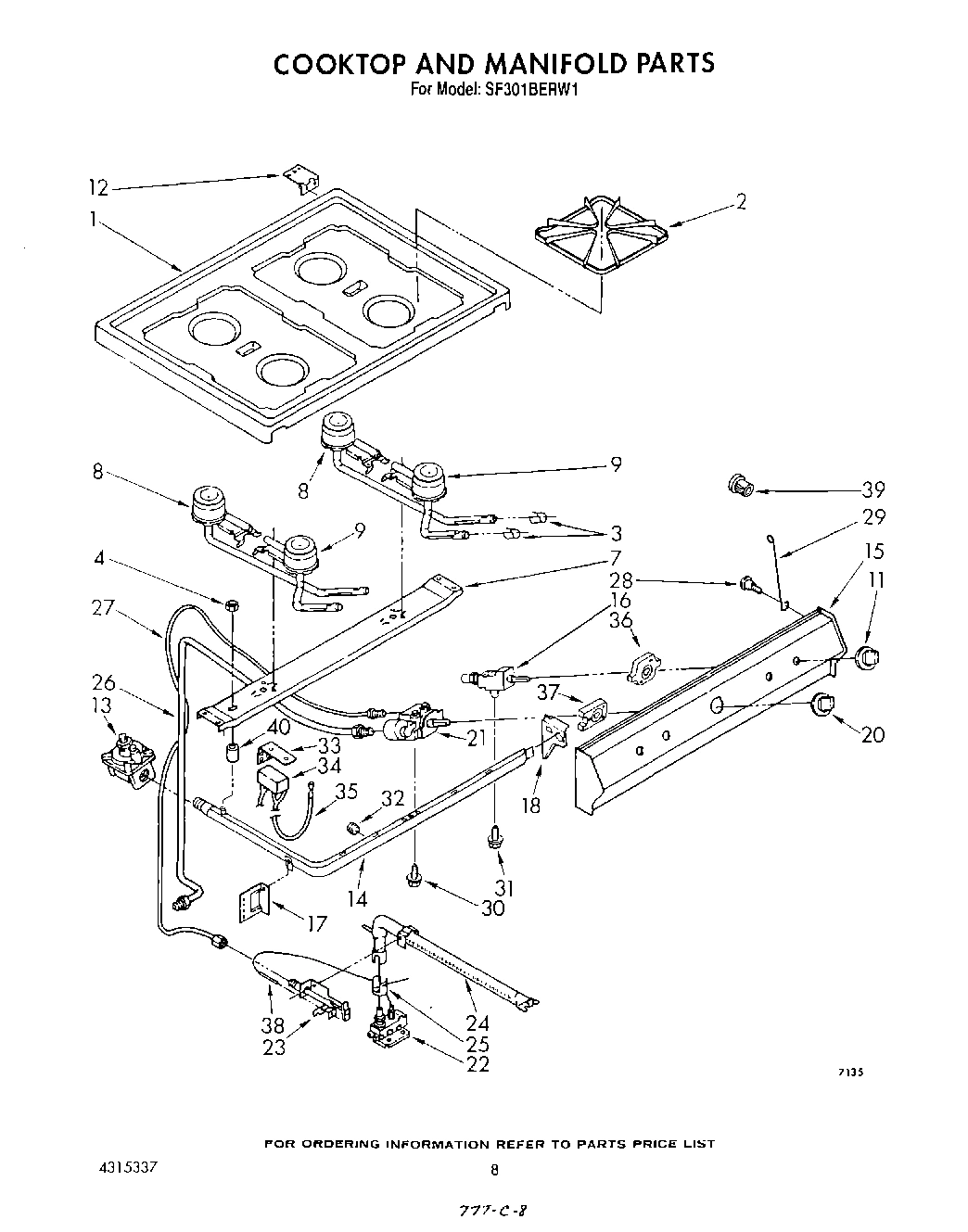 06 - COOK TOP AND MANIFOLD , LITERATURE