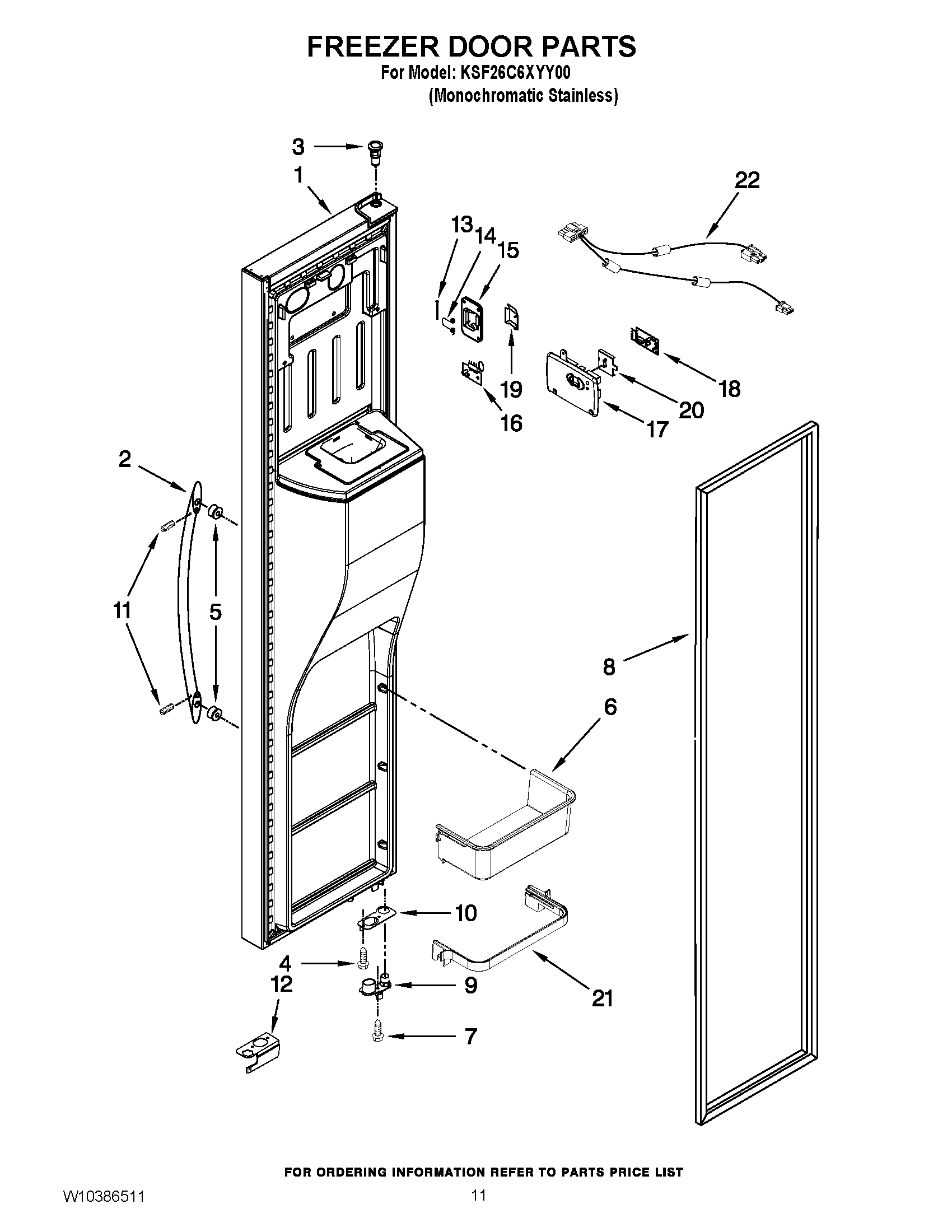 08 - FREEZER DOOR PARTS
